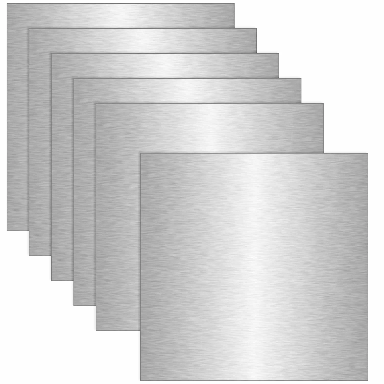 6 sztuk płyt aluminiowych 0,5 mm, blacha aluminiowa 30 x 30 cm, płyta aluminiowa z folią ochronną, metalowa płyta z aluminium 5052, blacha aluminiowa do modelarstwa, DIY, przemysłu, nadaje się