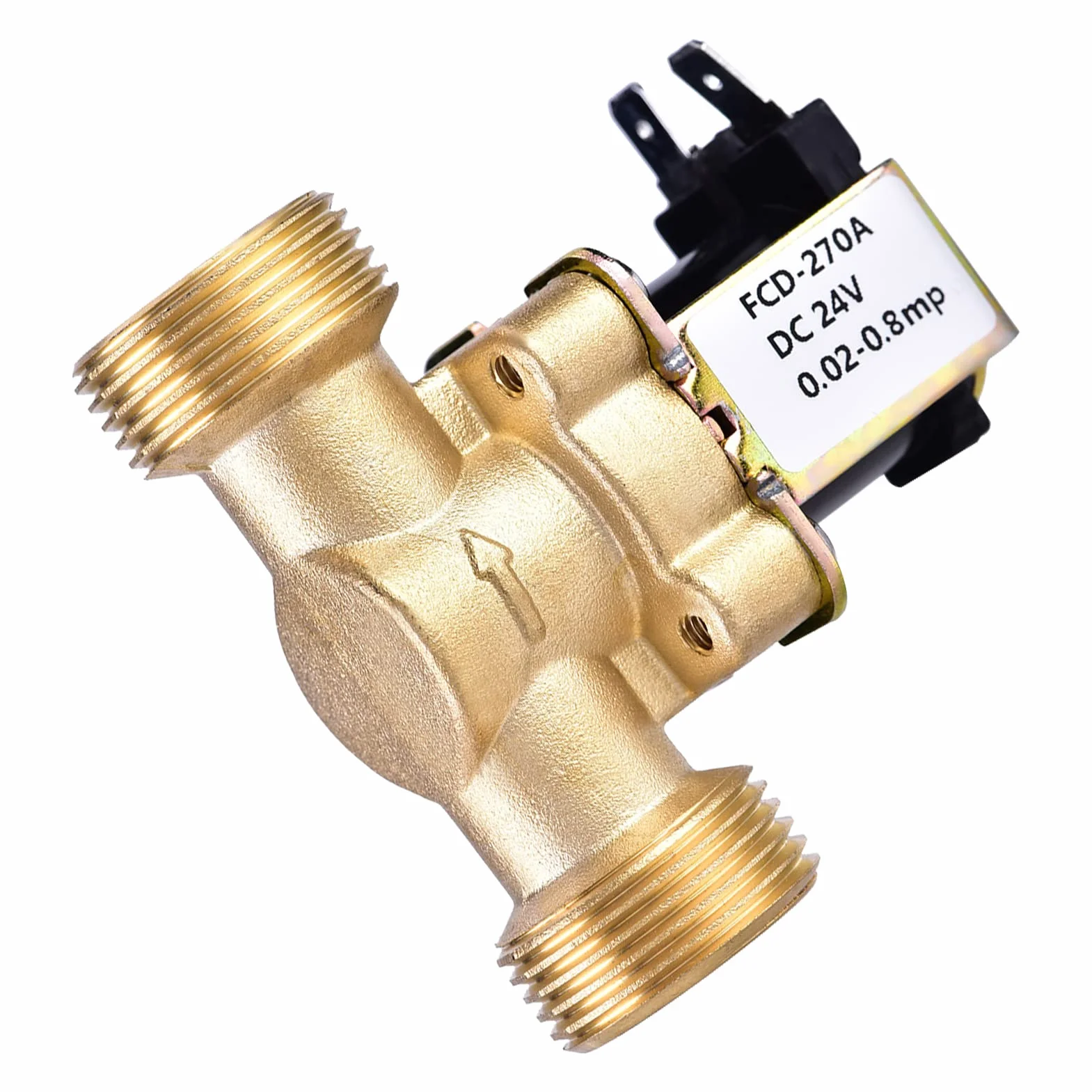 3/4 "Dc 24V 220Ma Jednokierunkowe Szybkozłącze Normalnie Zamknięte Normalnie Zamknięte Magnetyczny Mosiężny Zawór Elektromagnetyczny Do Sterowania Wodą