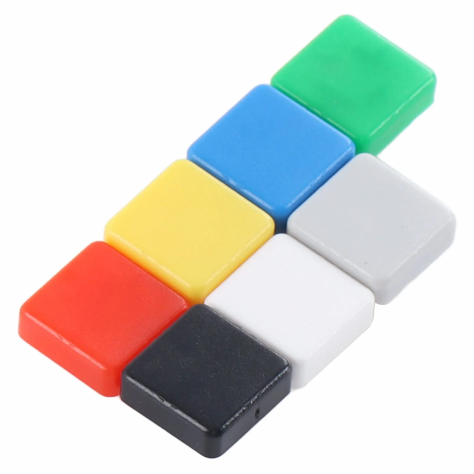 350 sztuk Micro Momentary Tact Button Switch Caps 7 Color Tactile Switch Cap Square Straight A14