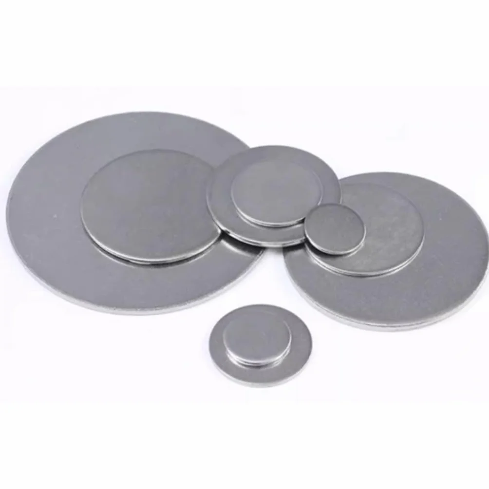 20PC Arkusze ze stali nierdzewnej, 6mm-14mm Krążek ze stali nierdzewnej, Solidna mała okrągła blacha stalowa, Grubość 1mm/1.2mm/1.5mm/2mm/2.5mm/3mm Okrągły dysk z blachy metalowej(6mm*1mm)