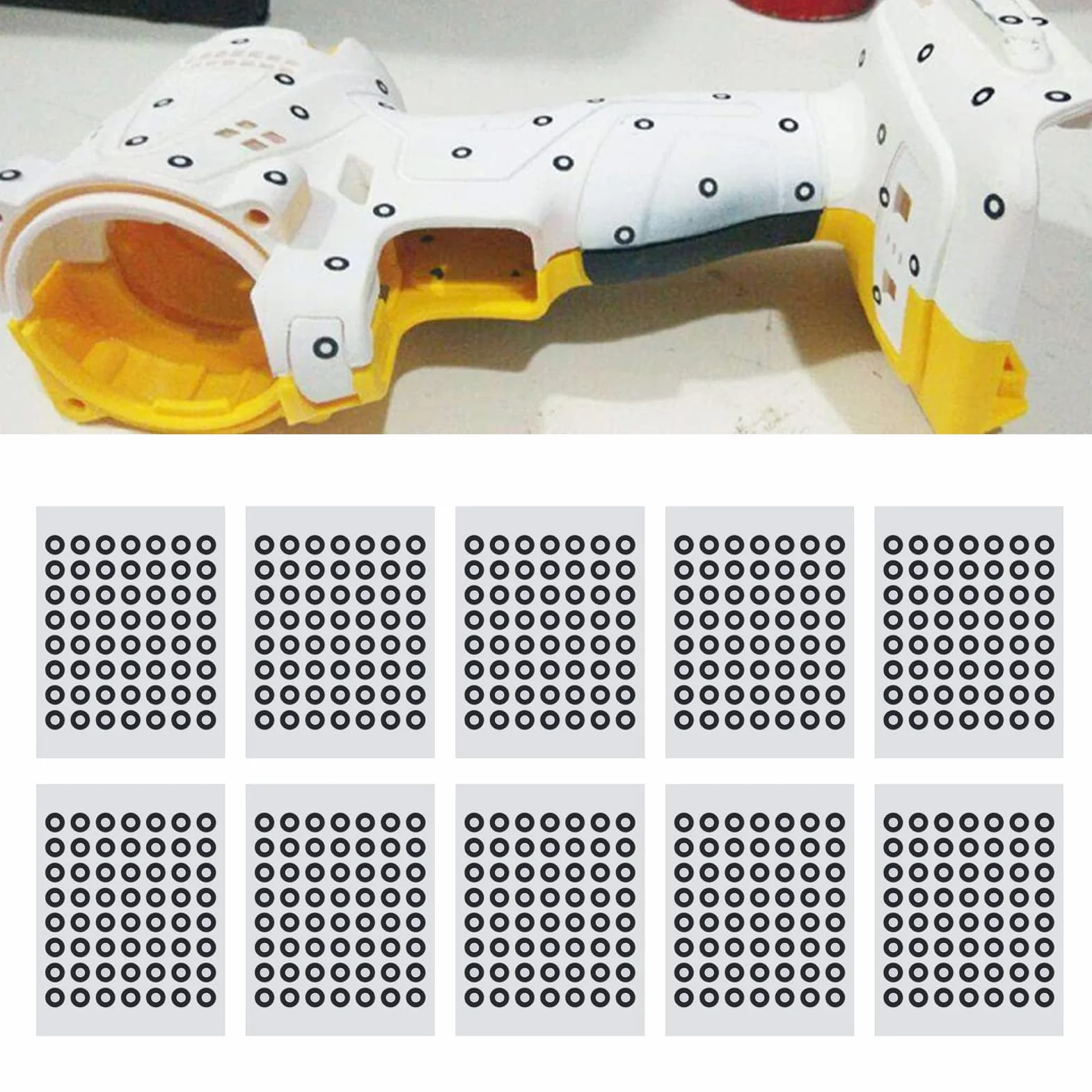 Marker do Skanowania 3D, Odblaskowe Kropki Wielokrotnego Użytku do śledzenia, Idealny do Motoryzacji, Biżuterii, Stomatologii, Przechwytywania Ruchu 3D