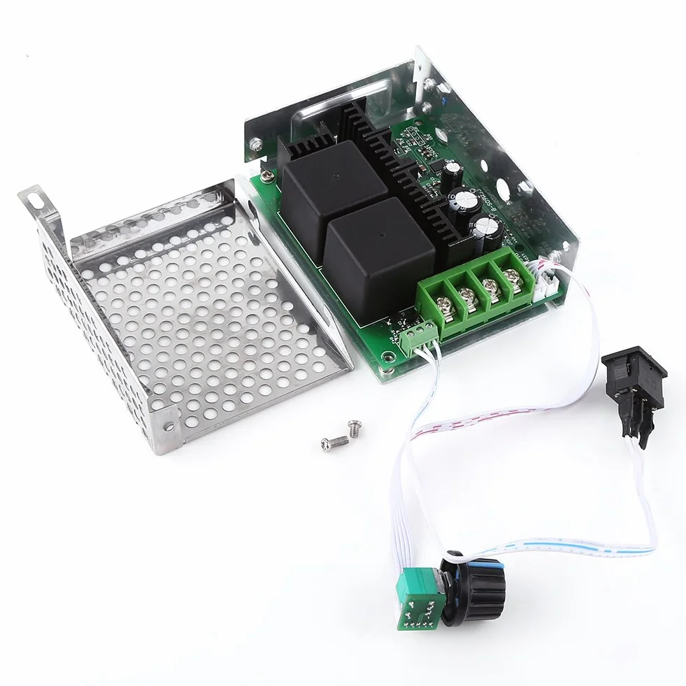 Regulator silnika DC PWM 12V 24V 36V 40A odwracalny przełącznik prędkości o wysokiej mocy CCM6Ds-B