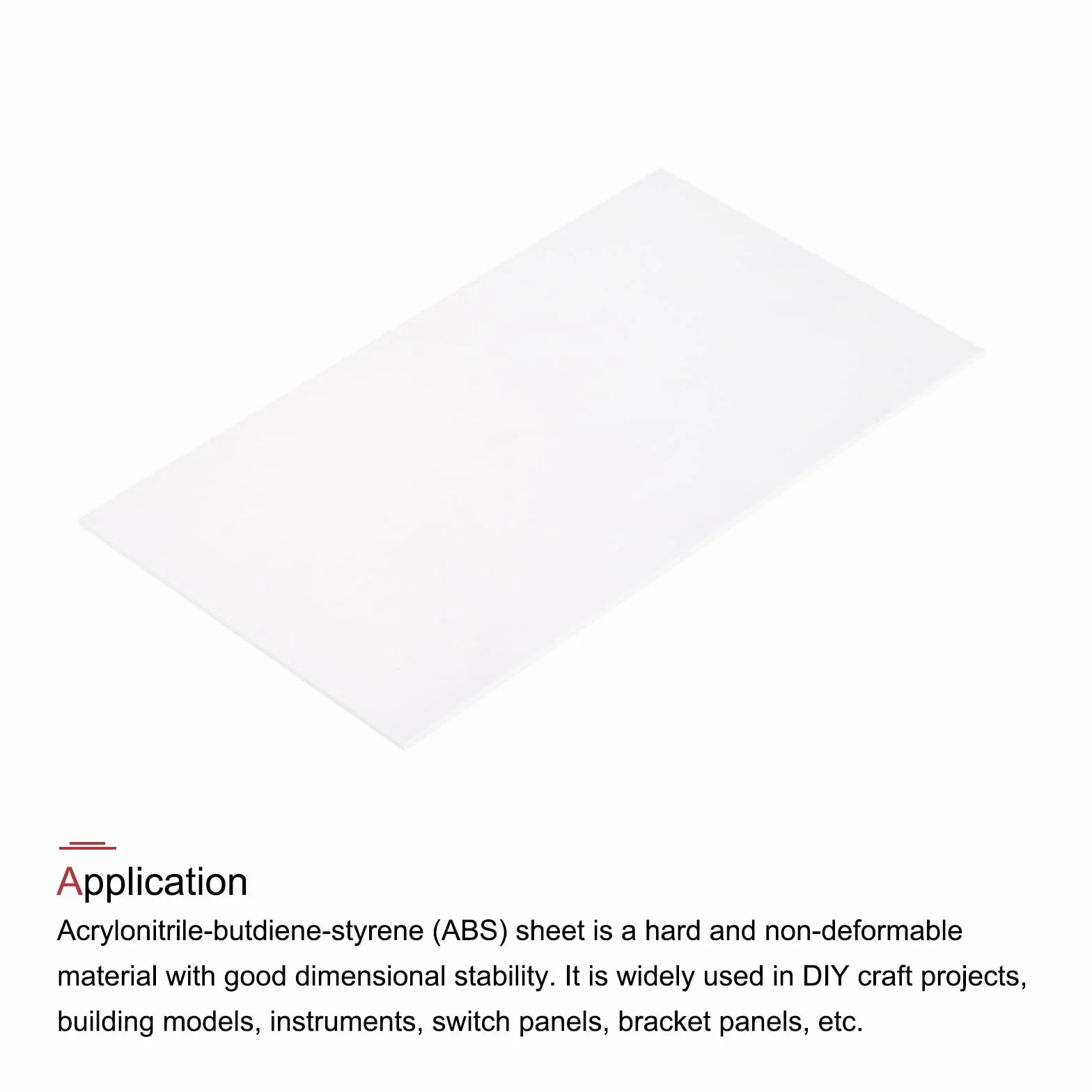 QUARKZMAN Płyta z tworzywa sztucznego ABS 10 cm x 10 cm x 0,06 cala ABS płyty styrenowe do budowy modeli "zrób to sam" panel rzemieślniczy biały