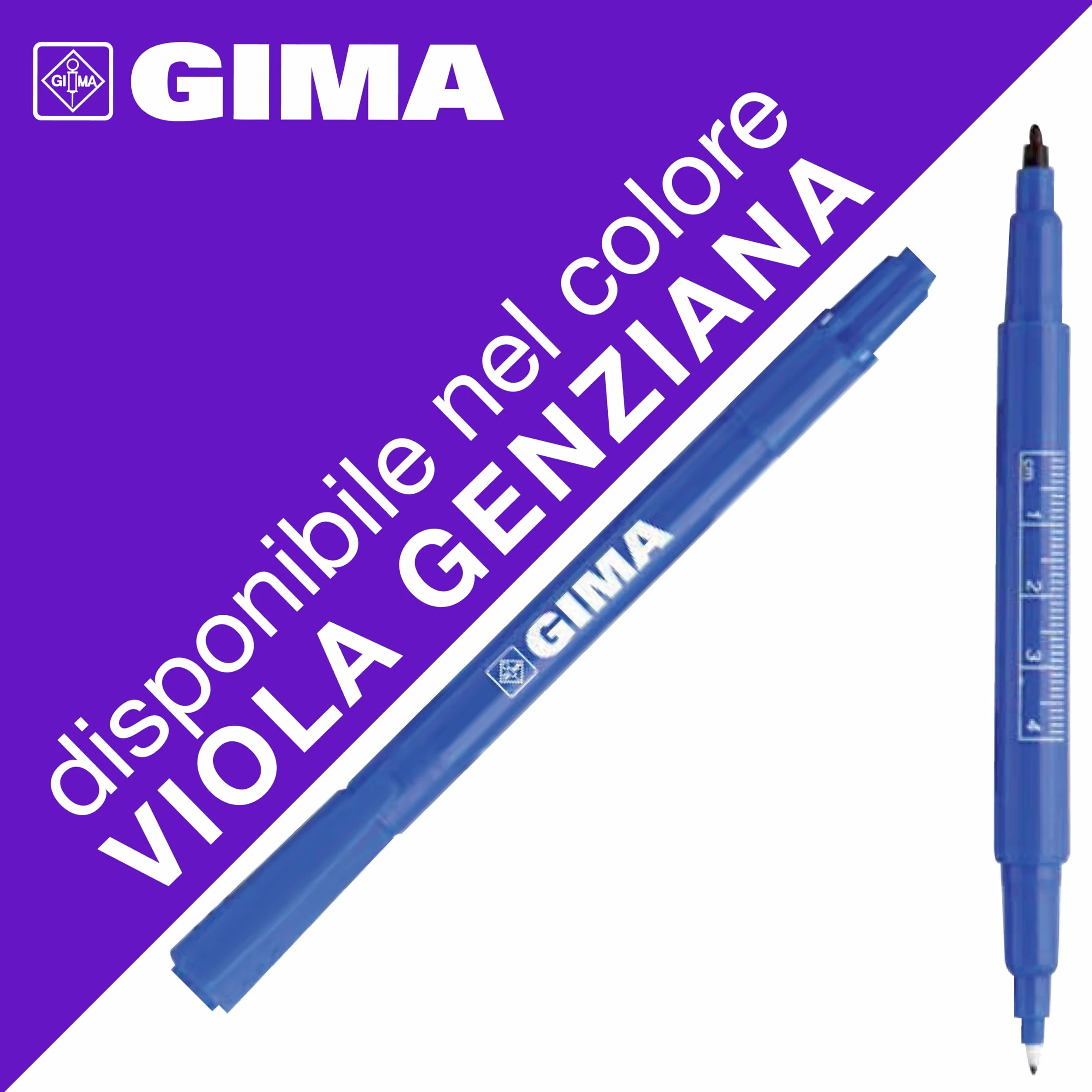 GIMA PENNA DERMATOLOGICA GIMA - doppia punta - conf. 10 pz.