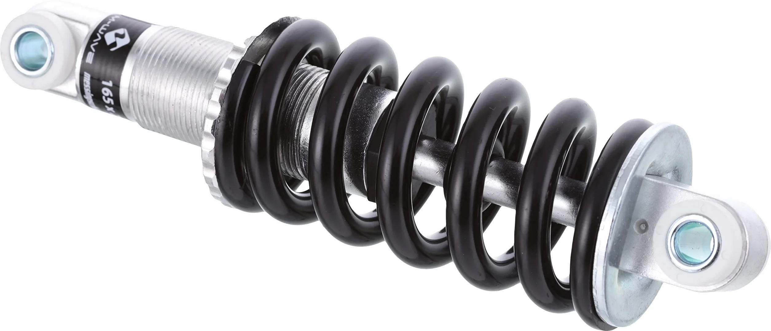 M-Wave Amortyzator Rowerowy 165 mm Czarny Srebrny