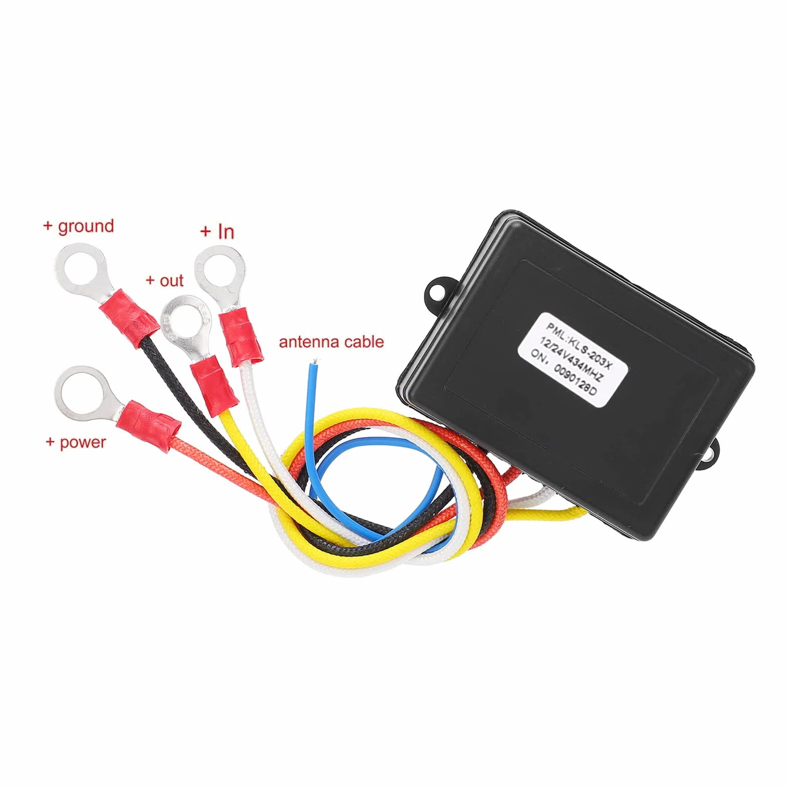 Akozon DC12V/24V 75fts Wciągarka Bezprzewodowa Zestaw Zdalnego Sterowania Uniwersalna Bezprzewodowa Wciągarka Przełącznik Zdalnego Sterowania Elektryczny Kontroler Wciągarki z(Czerwony)