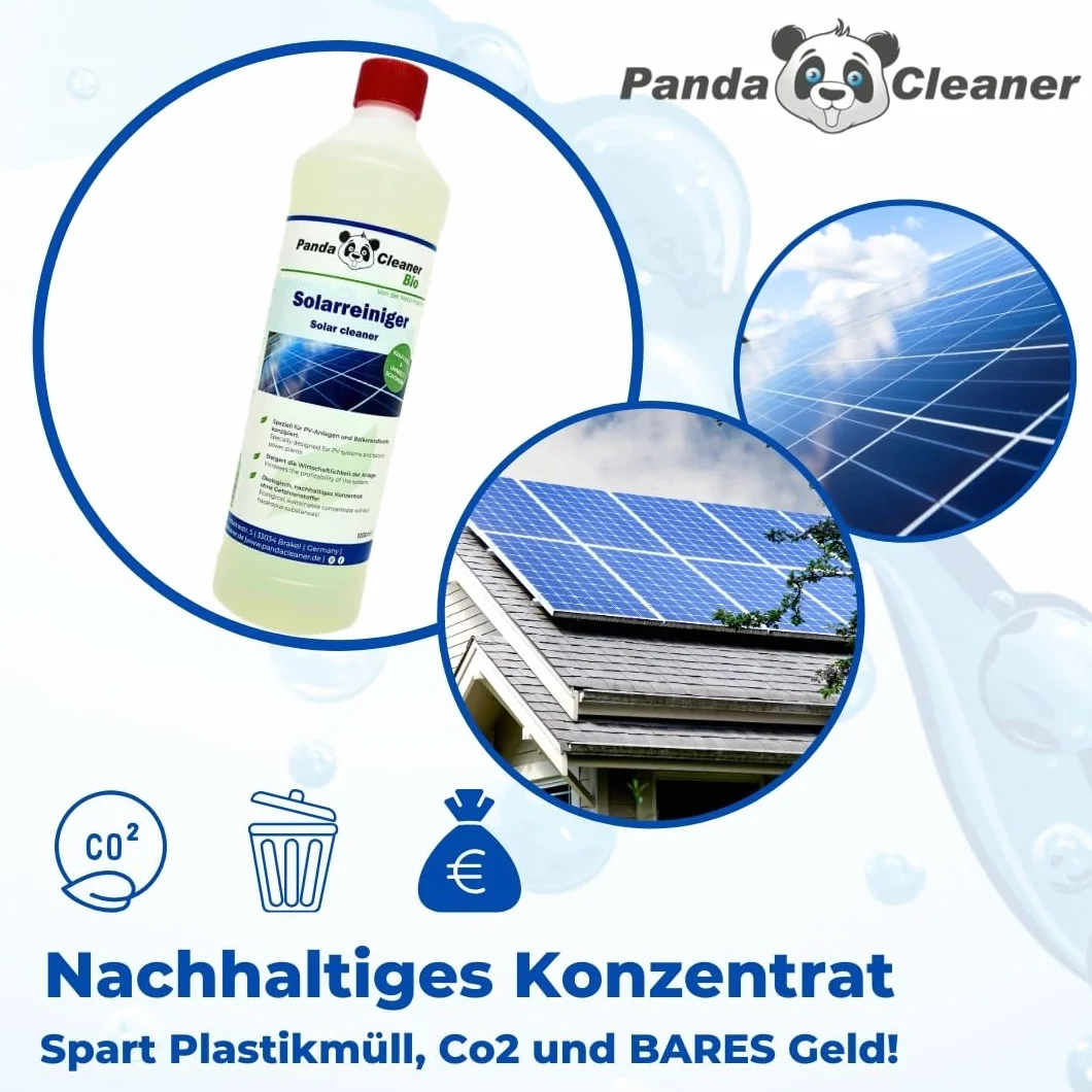 PandaCleaner Bio środek czyszczący 1 l do instalacji solarnych i PV skoncentrowany 1:100