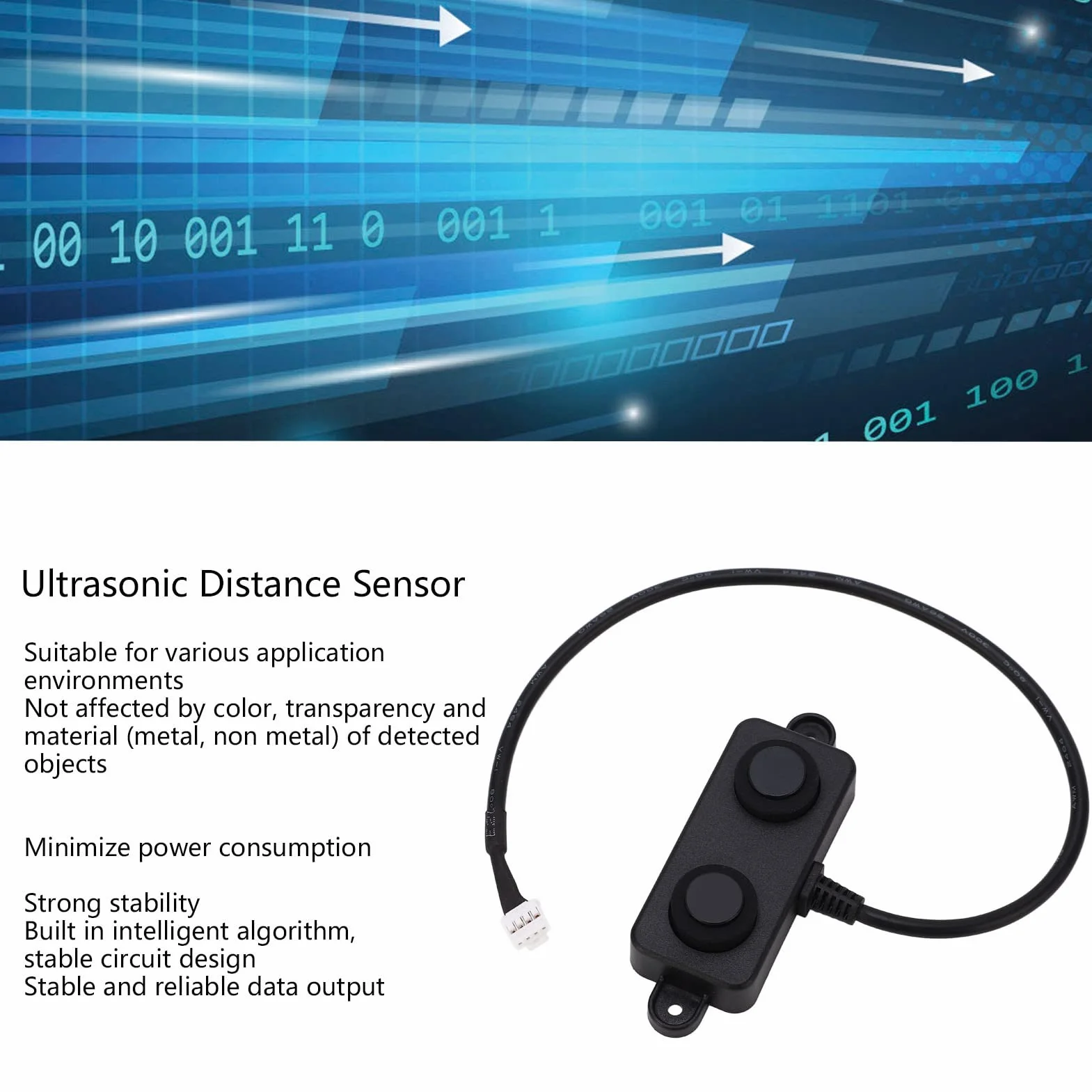 Czujnik Ultradźwiękowy Wodoodporny DC3.3V-5V IP67 Detektor Odległości