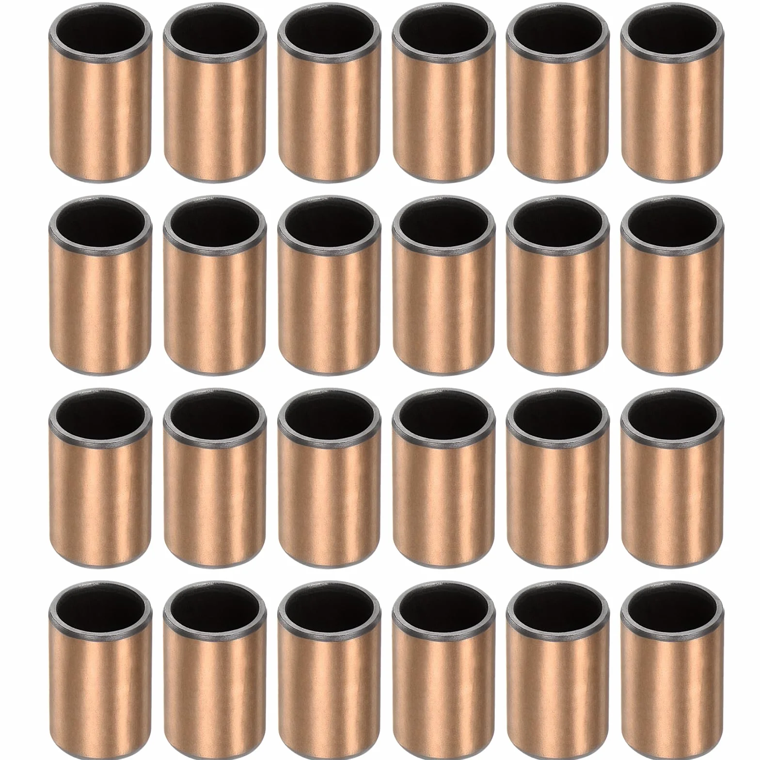 QUARKZMAN Łożyska tulejowe otworu 8 mm x średnica zewnętrzna 10 mm x długość 15 mm gładkie łożyska tuleje owinięte bezolejowe do przesuwnych części maszyn, 20 szt