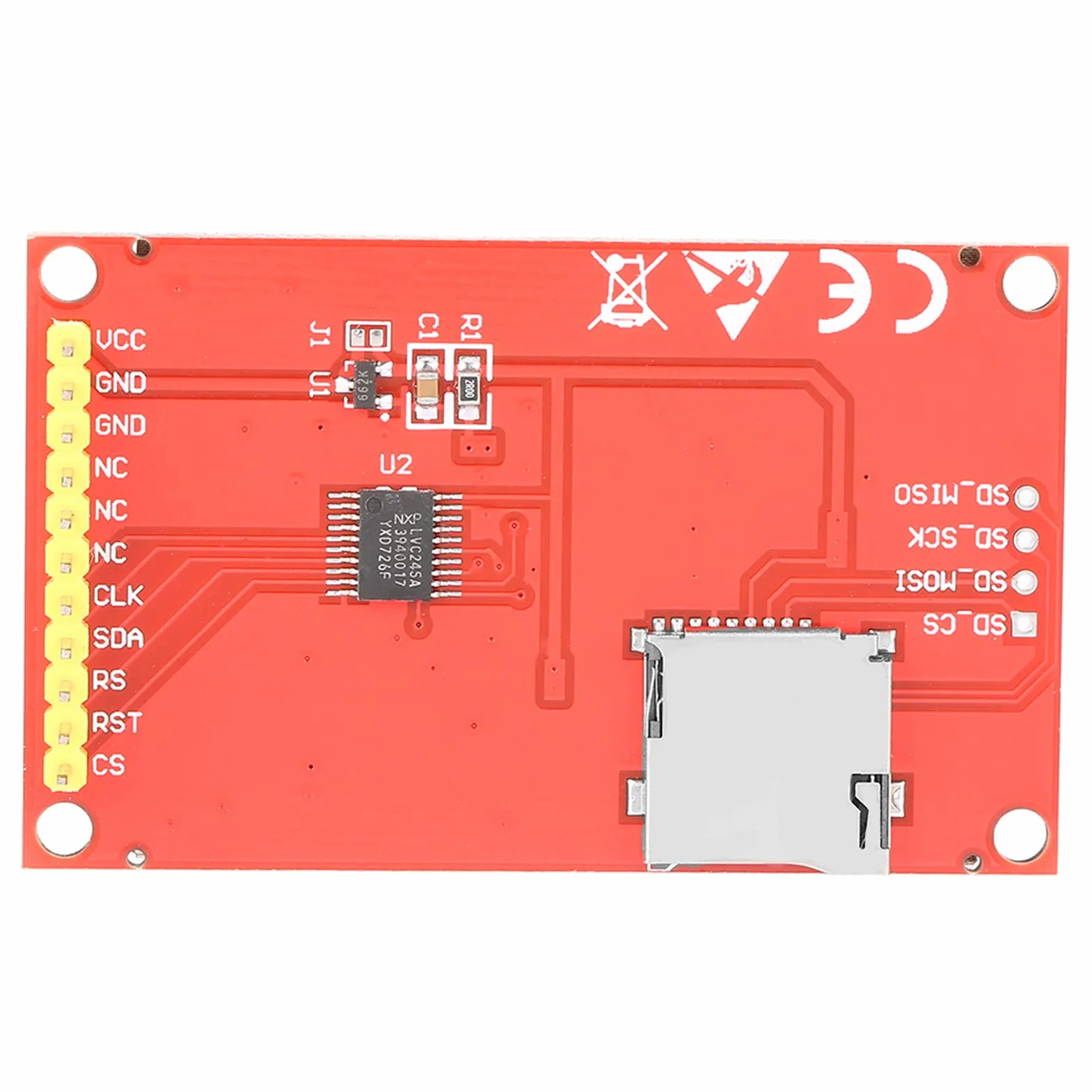 ILI9225 LCD-TFT-Anzeigemodul für serielle Schnittstelle, serielle periphere Schnittstelle 2,0 Zoll 3V / 5,5V 176x220