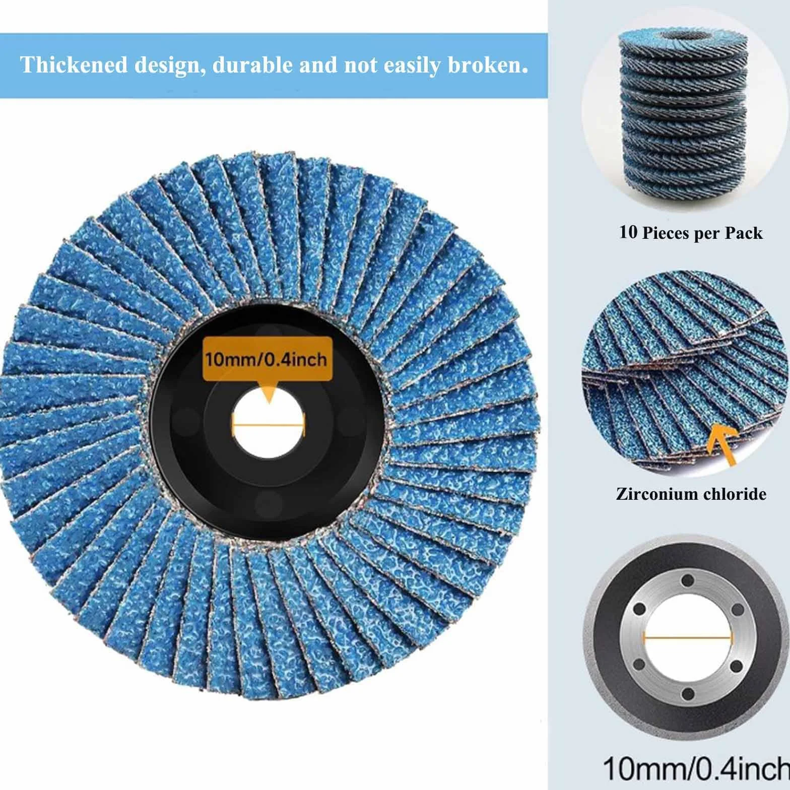 10 sztuk Tarcza listkowa 76 mm Tarcze szlifierskie ze stali ziarnistej 40 do szlifierek ściernych