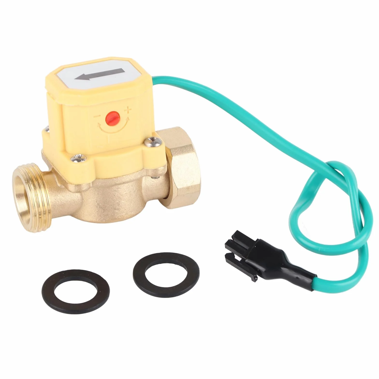 Magnetyczny przełącznik czujnika przepływu wody regulowany automatyczny przełącznik elektroniczny niskiego ciśnienia wody sterowanie 220V G3/4-G3/4 gwint