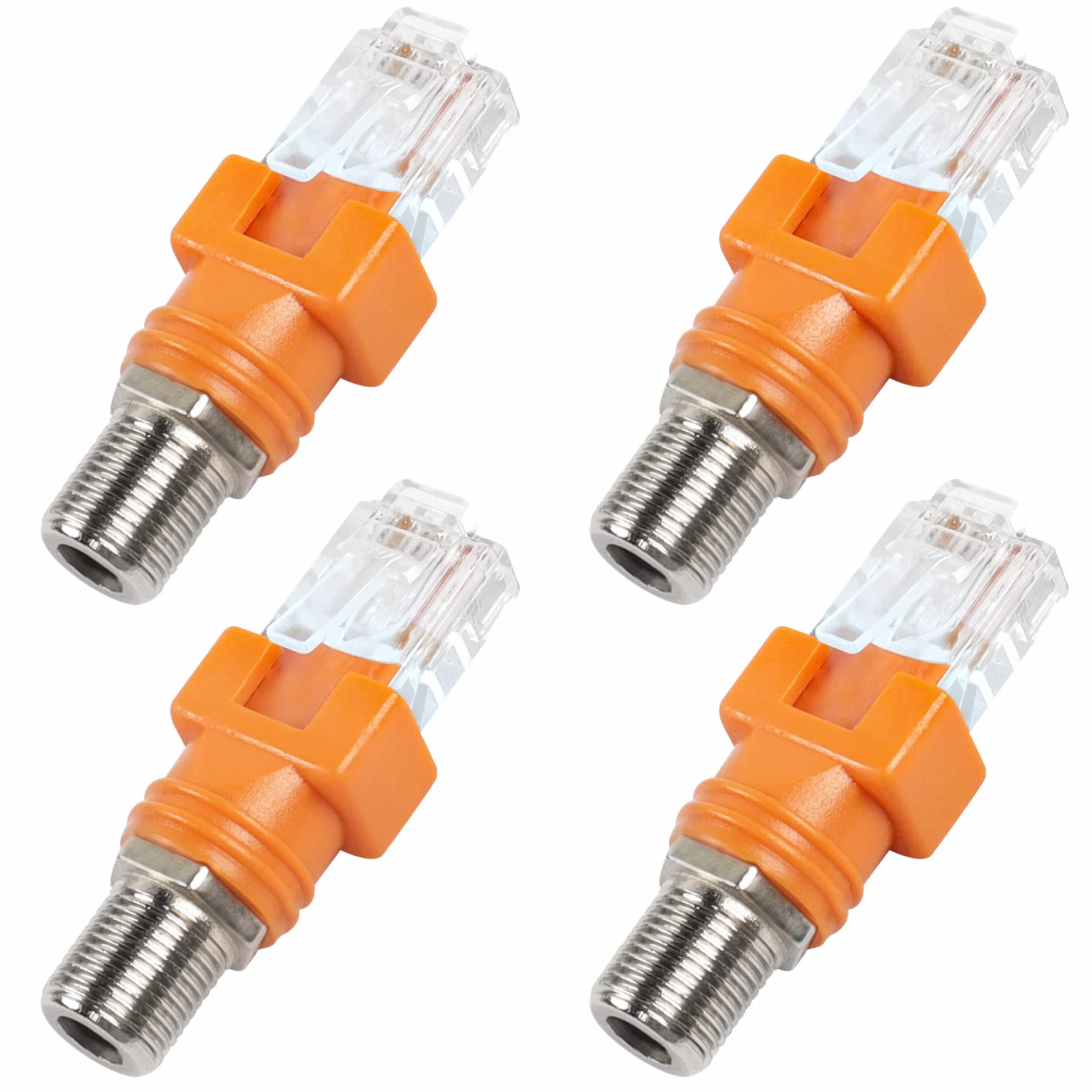 Konwerter RF na Ethernet, adapter koncentryczny żeński do męskie, złącze do testera linii (4 szt.)
