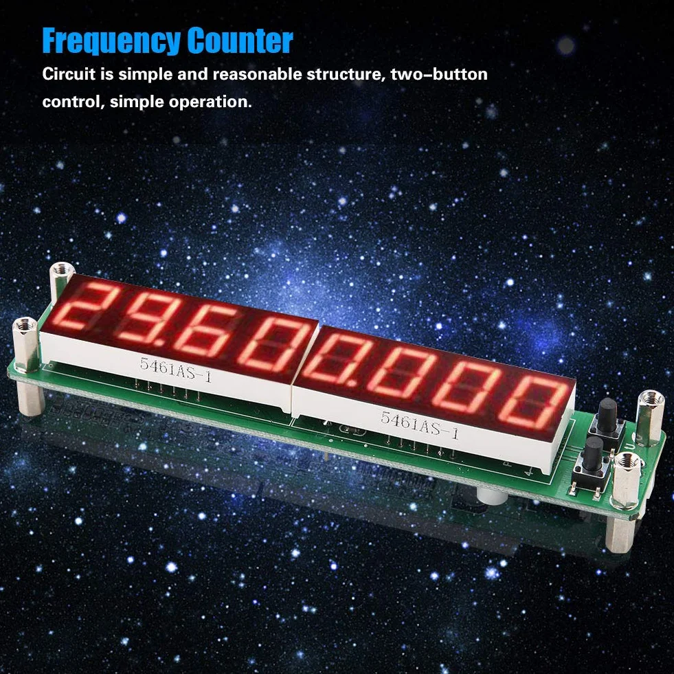 PLJ-8LED-H RF licznik częstotliwości Cymometr moduł tester 0,1~1000 MHz (podświetlana czcionka czerwona)