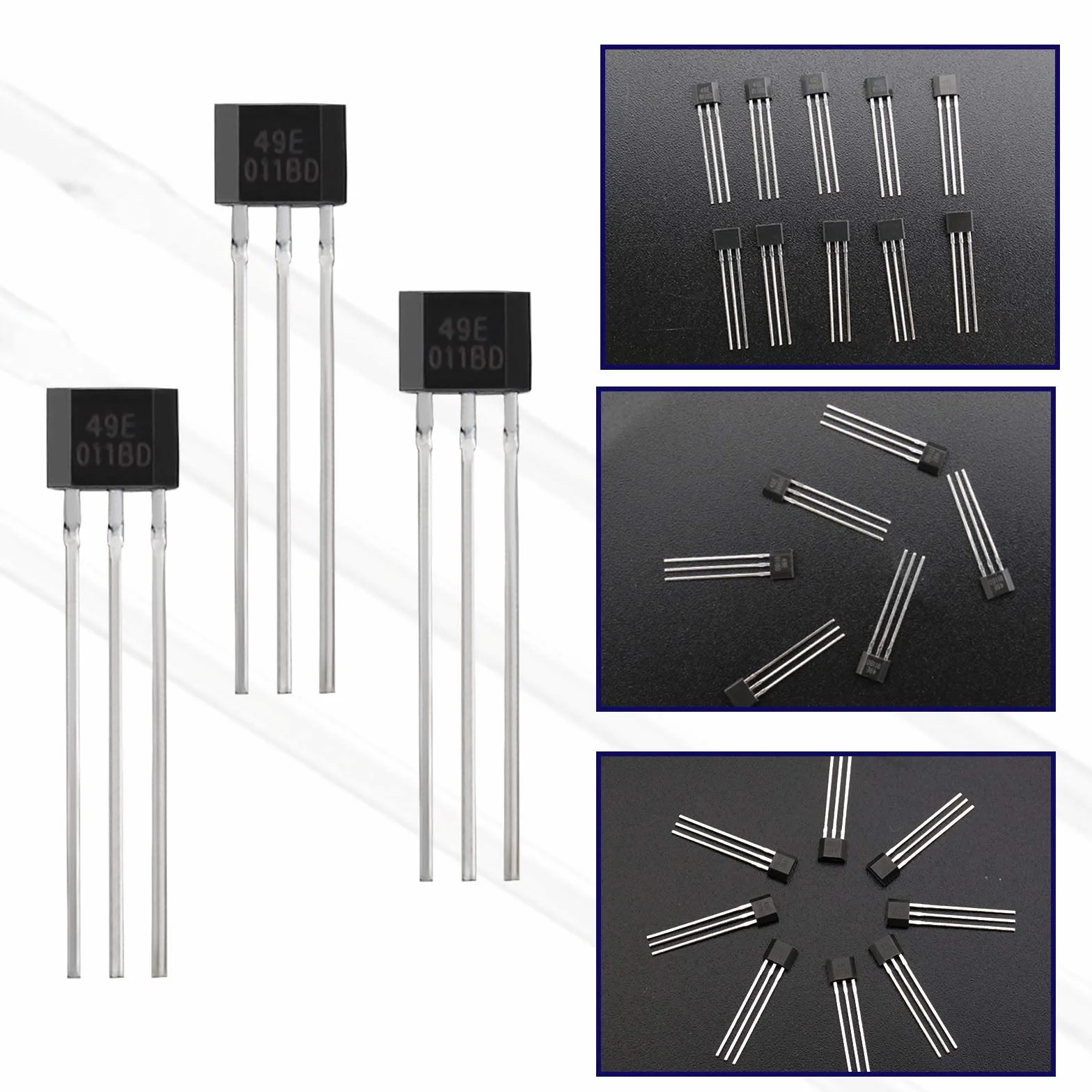 10 x 49E OH49E S49E SS49E TO-92 liniowe czujniki efektu halowego wykrywacz magnetyczny 3-pinowy czujnik czułego przełącznika do naprawy silników elektrycznych