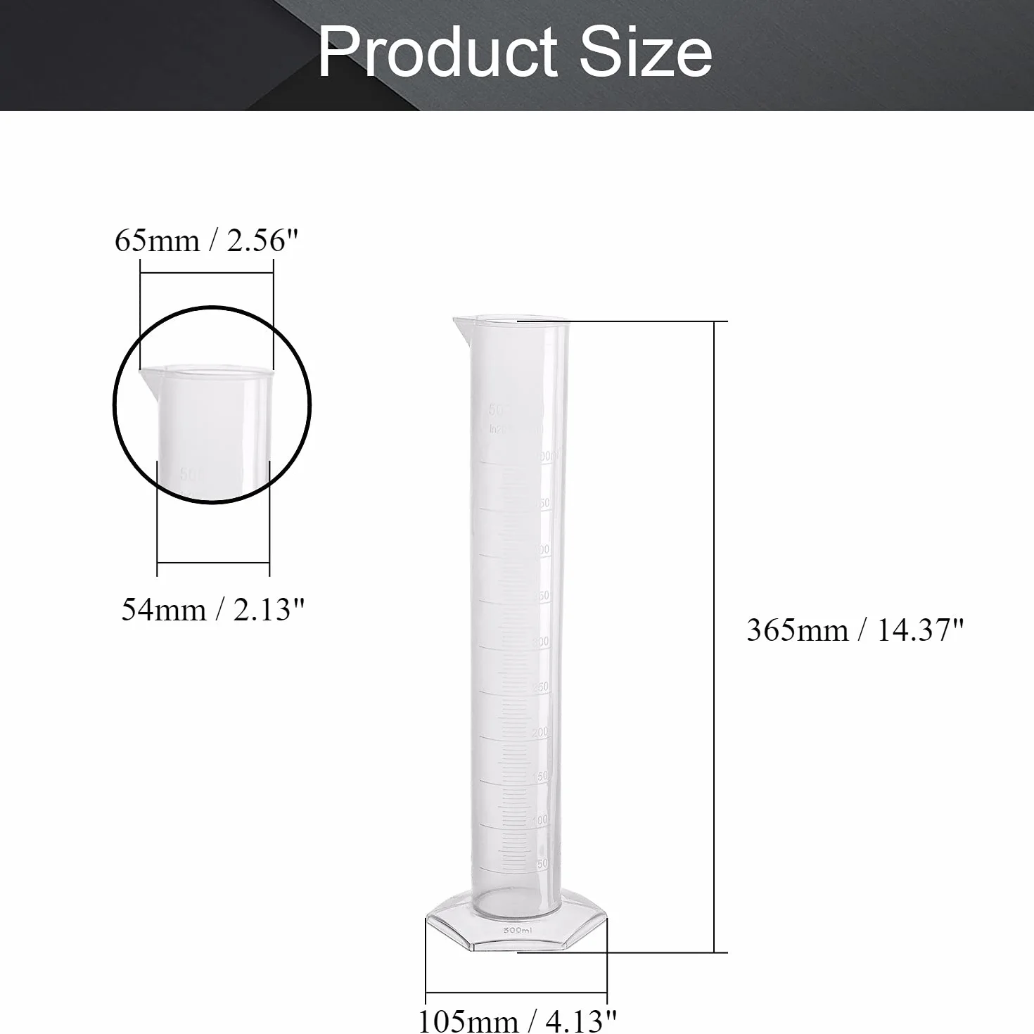 Cylinder miarowy 500 ml Othmro do pomiaru cieczy