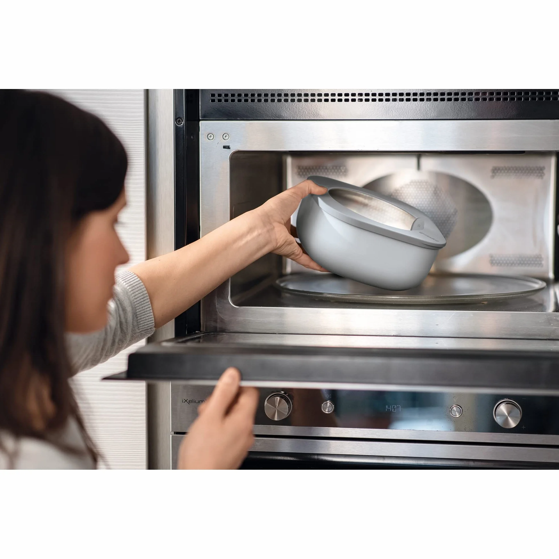 Guzzini Kitchen Active Design hermetyczne pojemniki 2800 ml szary PP TPR