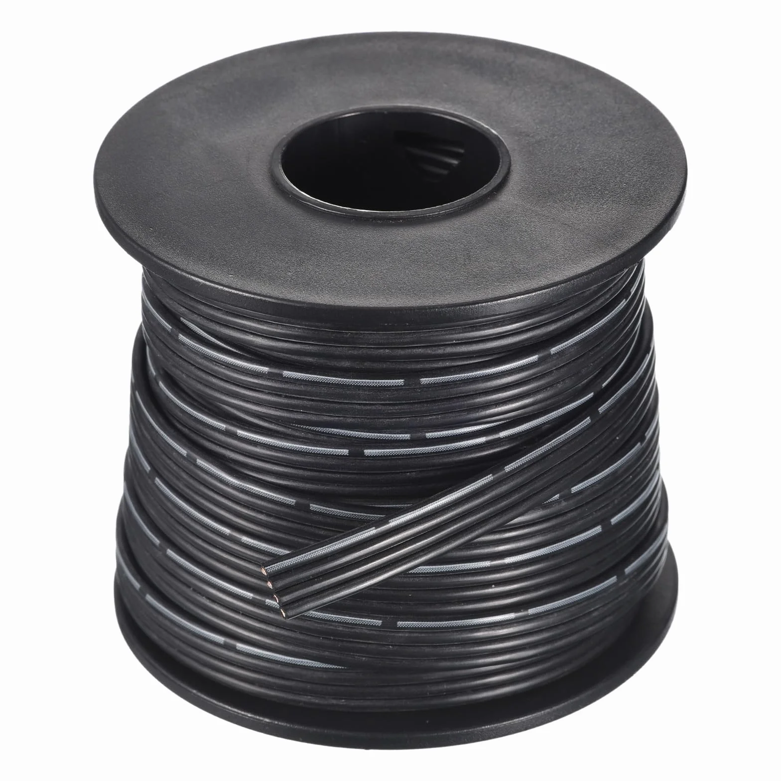 QUARKZMAN 24AWG silikonowy kabel płaski 4-biegunowy 10 m czarny