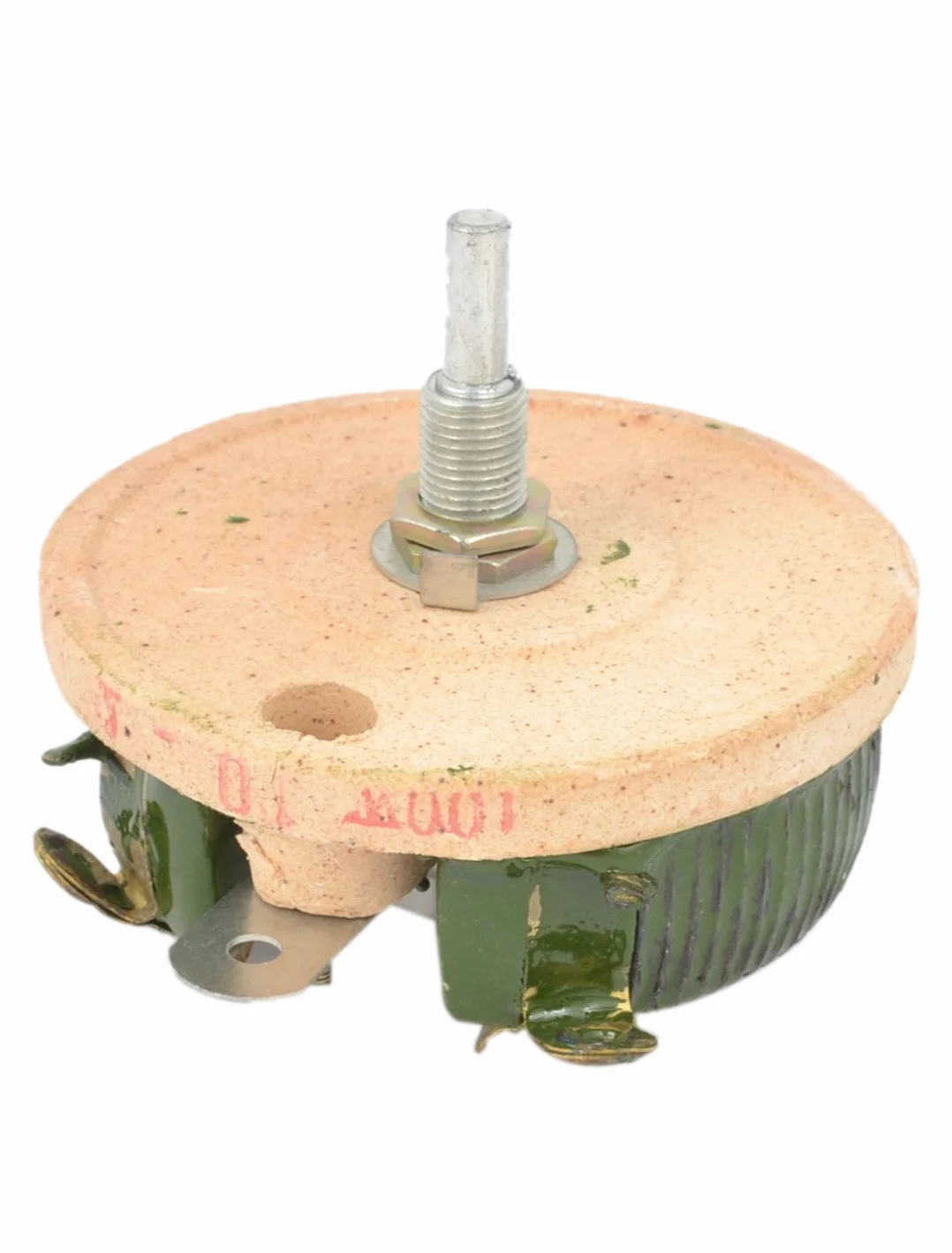 sourcingmap Ceramiczna taca reostatowa rezystor zmienna owinięta 100W 10 Ohm