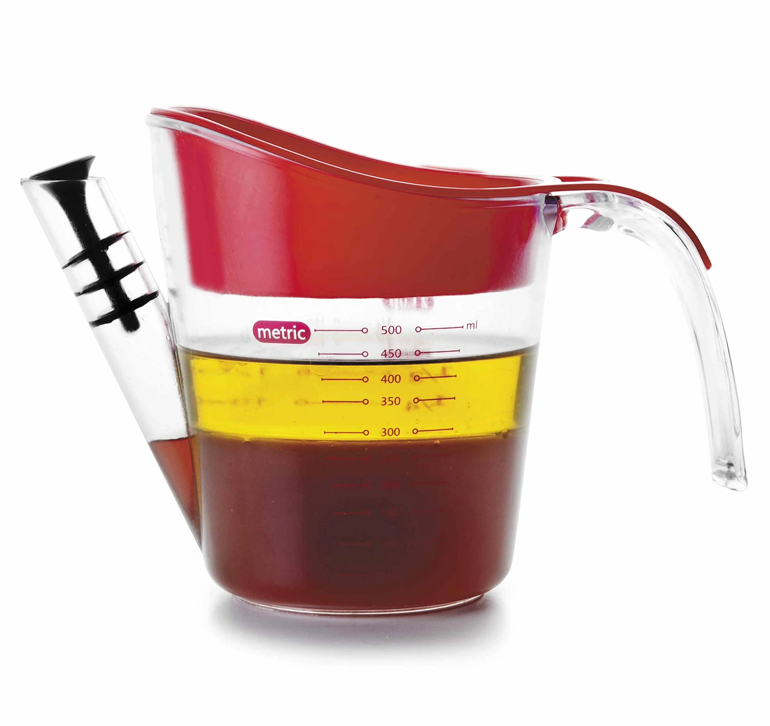 LACOR 61610 separator tłuszczu, tworzywo sztuczne, przezroczysty, 12 x 20 x 15 cm