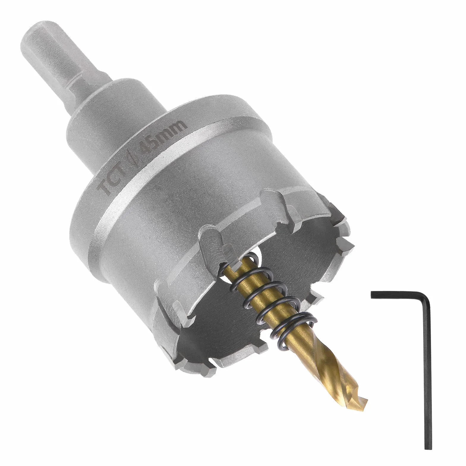 Flintronic Otwornica do bimetalu 45 mm TCT Heavy Duty stal nierdzewna wiertło do metalu