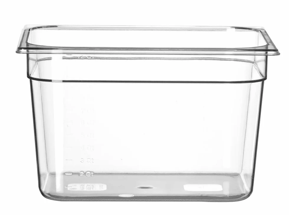 HENDI Pojemnik GN 1/2 - wykonany z poliwęglanu - 12.5 L - 325x265x(H)200mm
