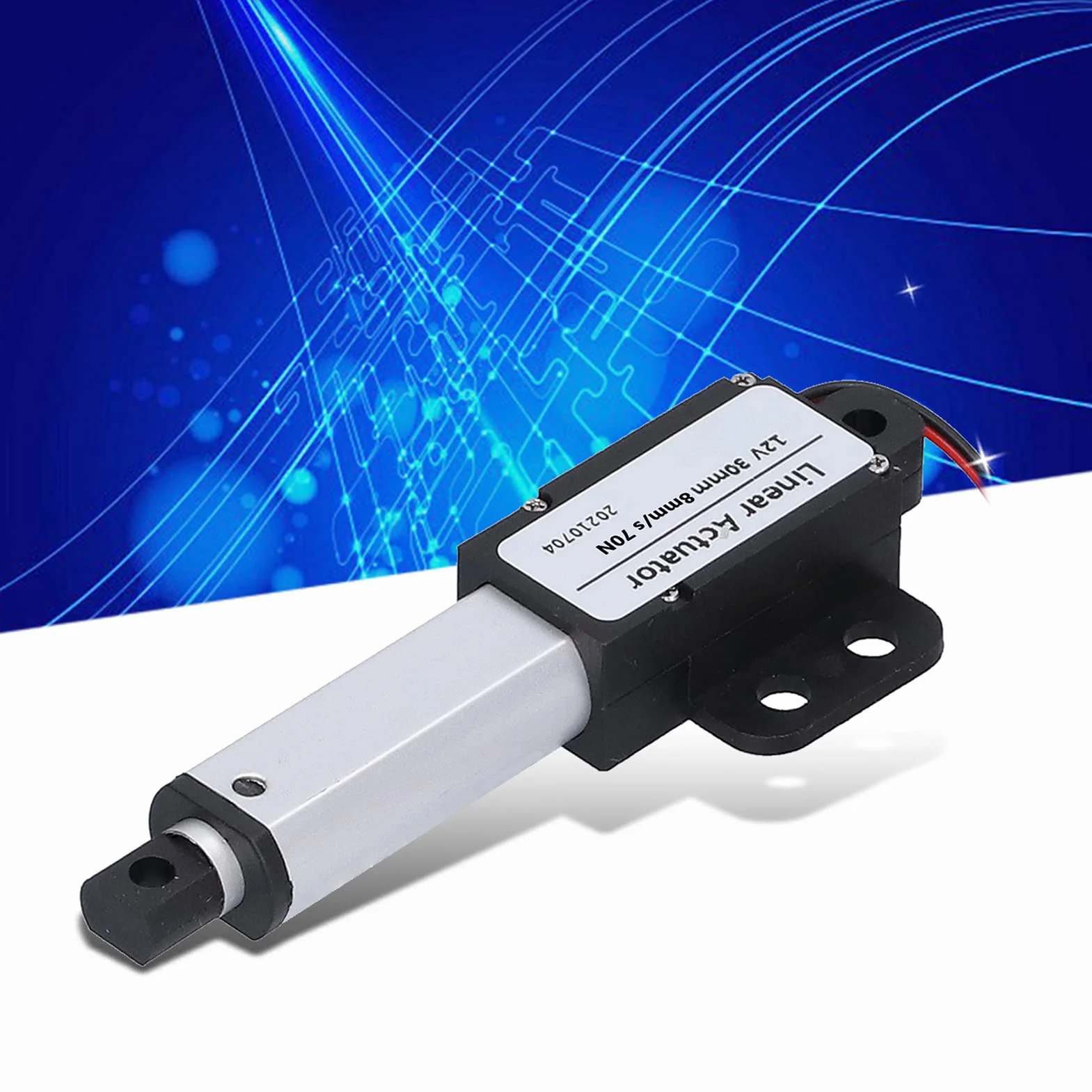 Siłownik Liniowy DC 12V 30mm Skok 8mm/s 70N Śruba Typu T Mini Elektryczny