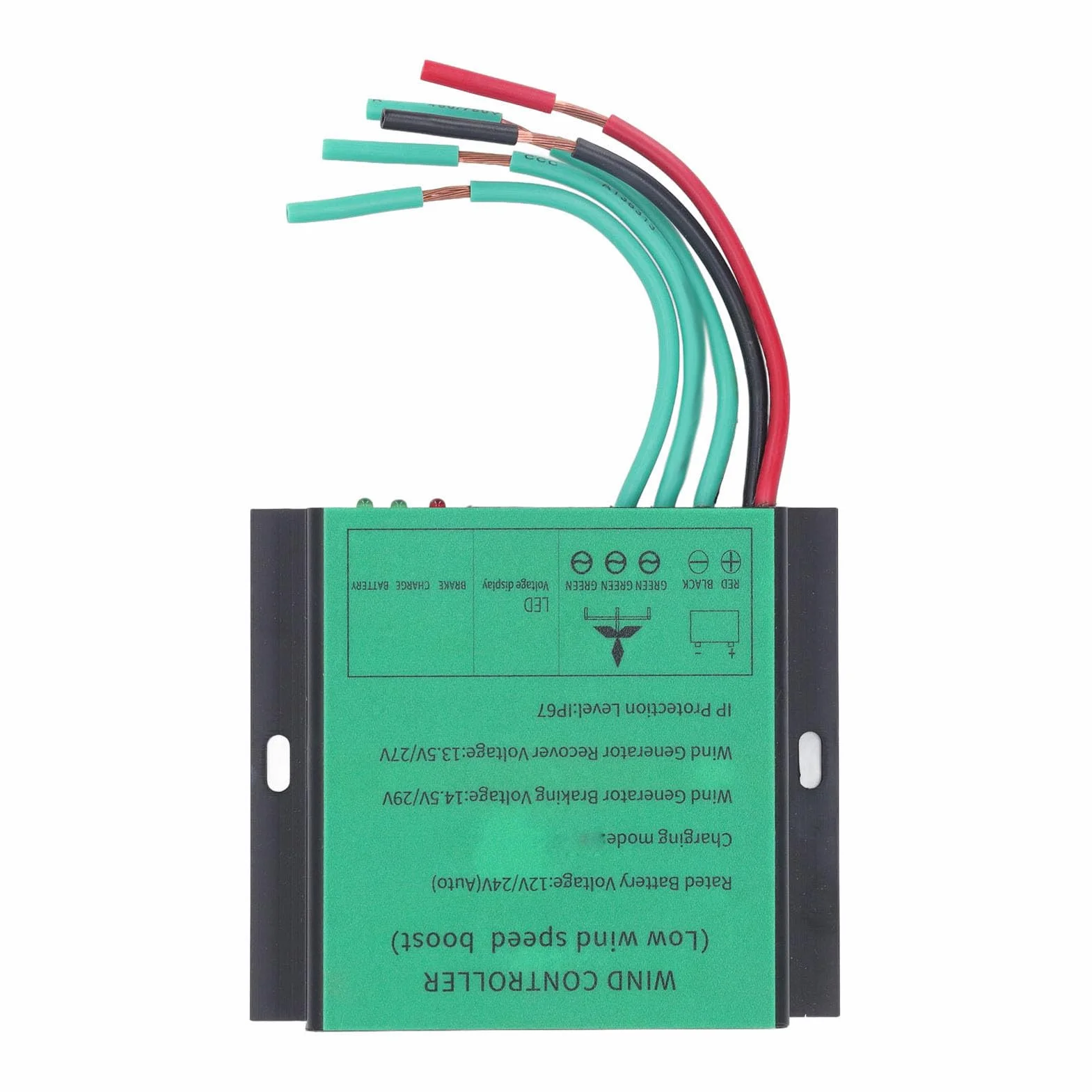 MPPT Regulator ładowania Turbiny Wiatrowej 100W-600W 12V 24V Automatyczne Dopasowanie Kontroler Generatora Wiatrowego Kontroler Doładowania Niskiego Napięcia