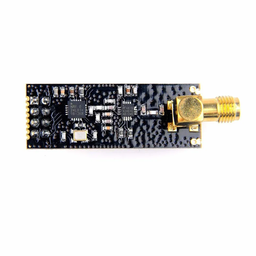 Hailege 2 szt. NRF24L01+PA+LNA bezprzewodowy moduł nadawczo-odbiorczy RF z anteną SMA 2.4G 1100m kompatybilny