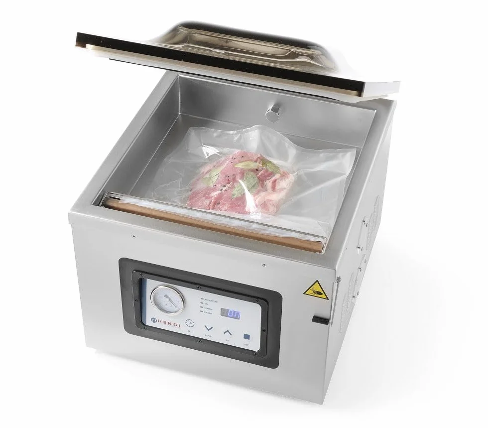 HENDI Worki do gotowania sous-vide, 100 sztuk, do pakowarek komorowych, żywności, odporność na temperaturę: od -20° do 110°C, worki próżniowe, grubość: 75 µm, 250x150mm, poliamid, polietylen