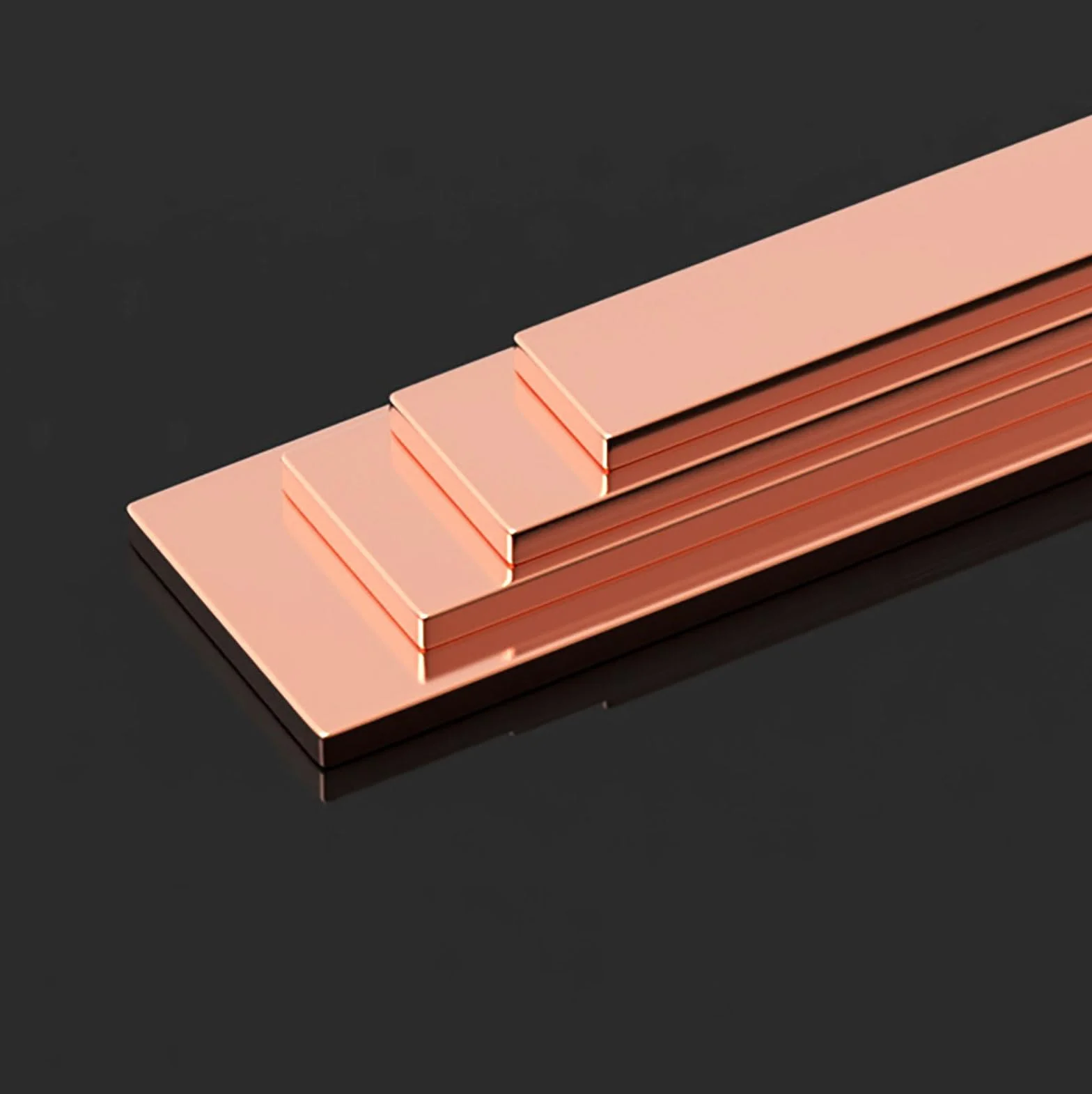 Płaskownik miedziany 500x5x3-5mm do zastosowań elektrycznych i termicznych
