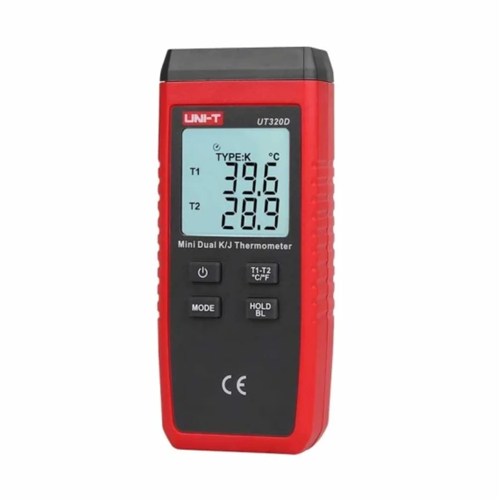 UNI-T UT320D Seria UT320 mini termometr kontaktowy, dwukanałowy, -50 ° C-1300 ° C