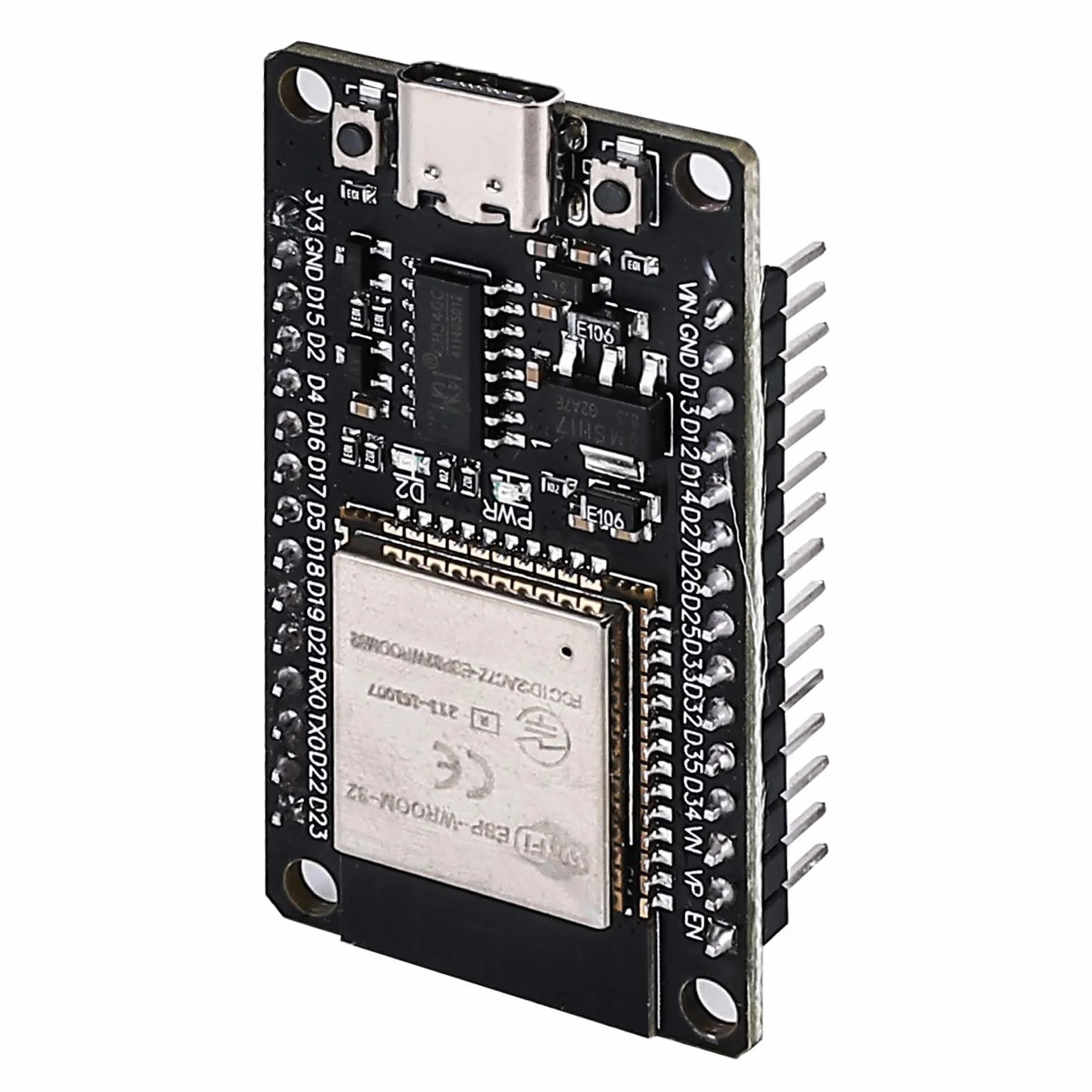 4 sztuki płyty rozwojowej ESP32 moduł NodeMCU, płyta rozwojowa ESP-32S 2,4 GHz Dual Core WLAN WiFi Bluetooth 2-w-1 mikrokontroler, płyta rozwojowa ESP32 USB C NodeMCU, chip CH340C