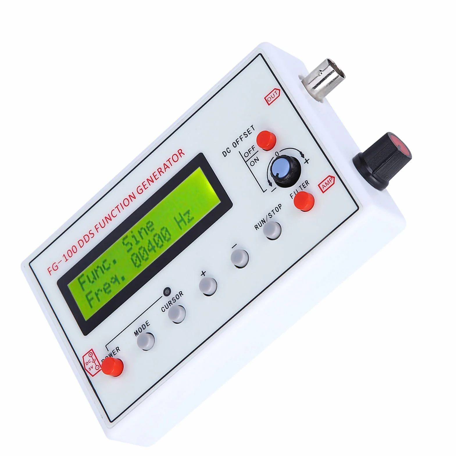 FG-100 Generator Sygnału Funkcji DDS Moduł Generatora Funkcji DIY Częstotliwość Sinusoidalna Generator Sygnału 1 HZ-500 KHz