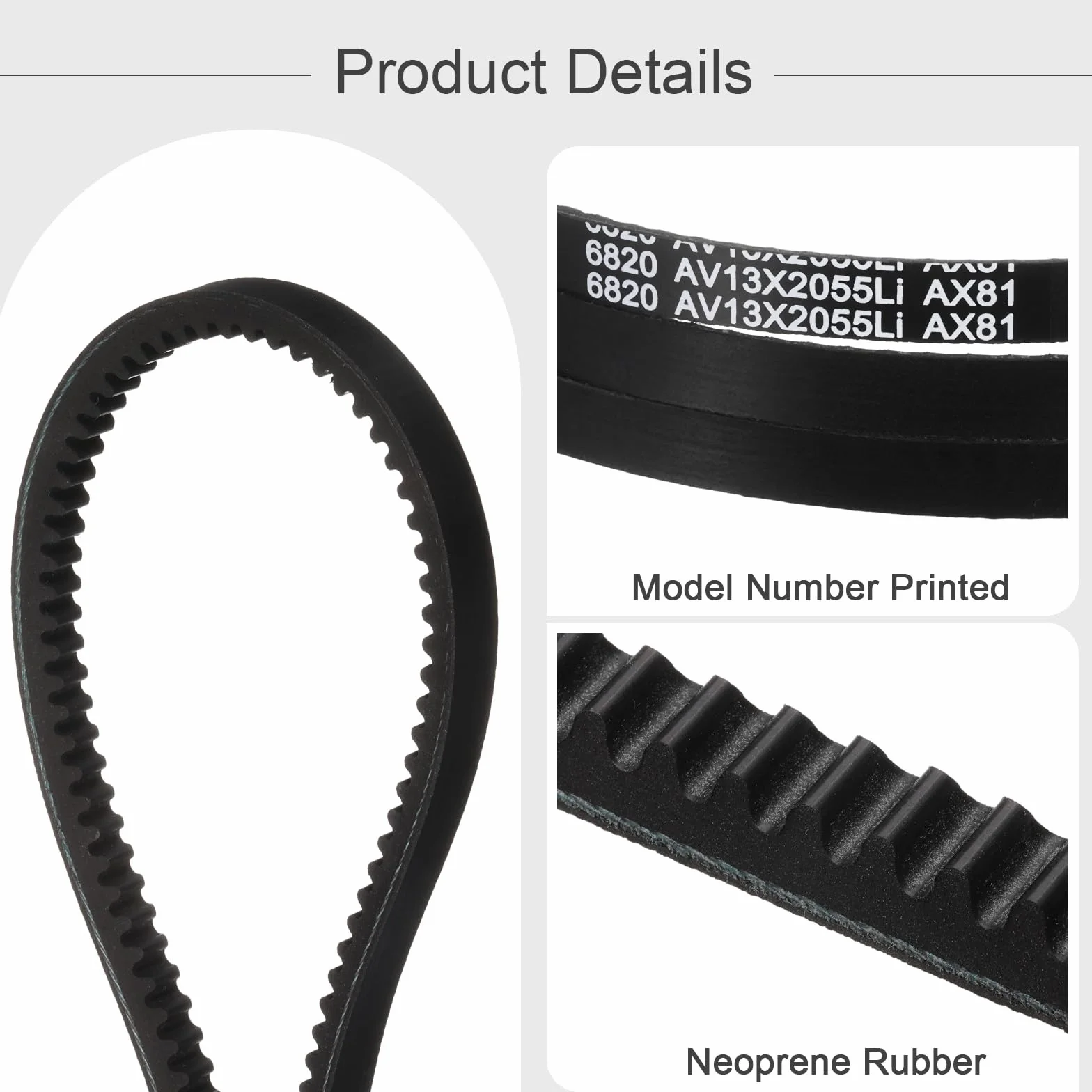 Pasek klinowy QUARKZMAN AX81 EPDM 1/2" x 81"