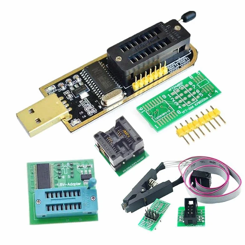 SOP8 klips testowy do EEPROM 25CXX 24CXX BIOS USB programator CH341A 1,8 V adapter 200-209 mil