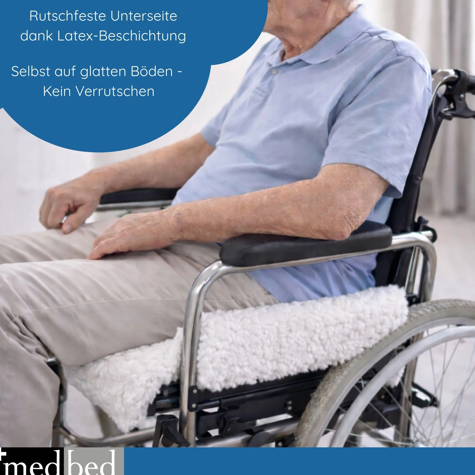 Anti-Dekubitus MedBed Premium – podkładka medyczna do zapobiegania gojeniu się ran (100 x 140 cm)