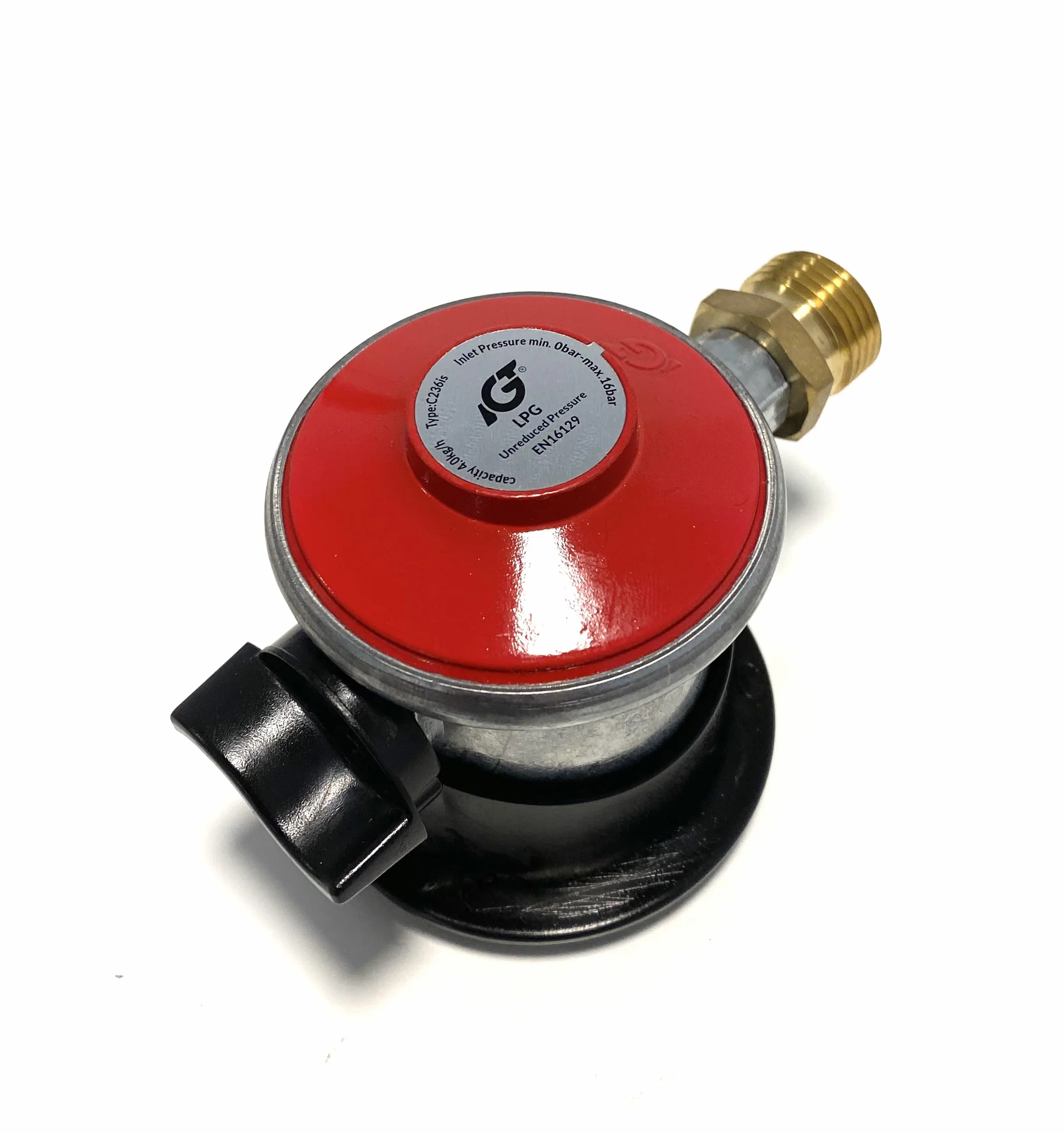 IGT Adapter Jumbo Clip-On 35 mm KLF reduktor ciśnienia do butli gazowych Hiszpania Portugalia Norwegia