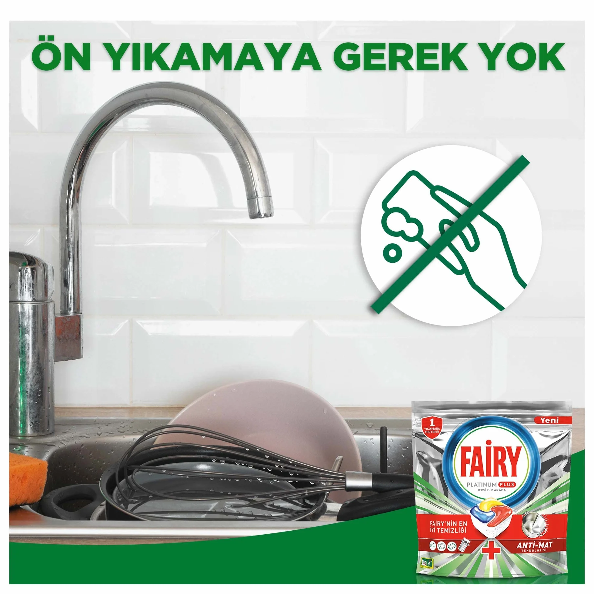 Fairy Platinum Plus All In One kapsułki do zmywarki cytryna 106 sztuk