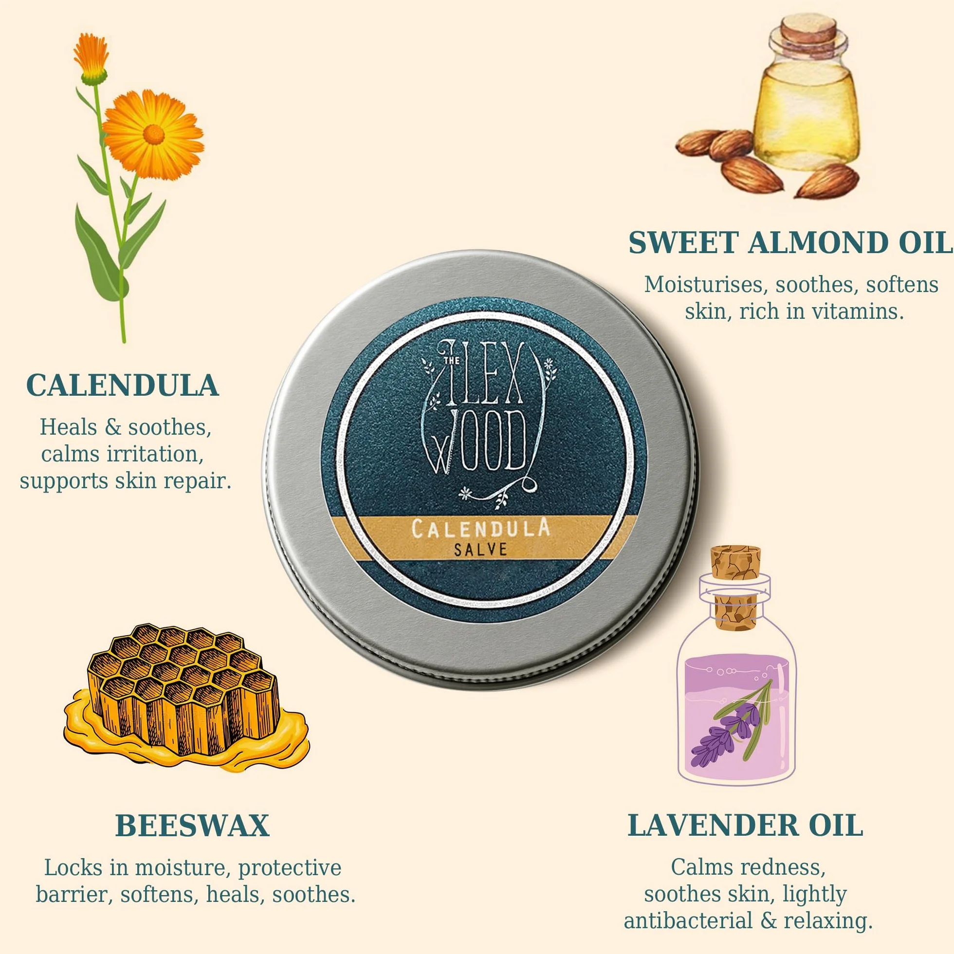 Nagietek salve 100ml naturalny balsam łagodzi wysypki swędzenie suchość skóry