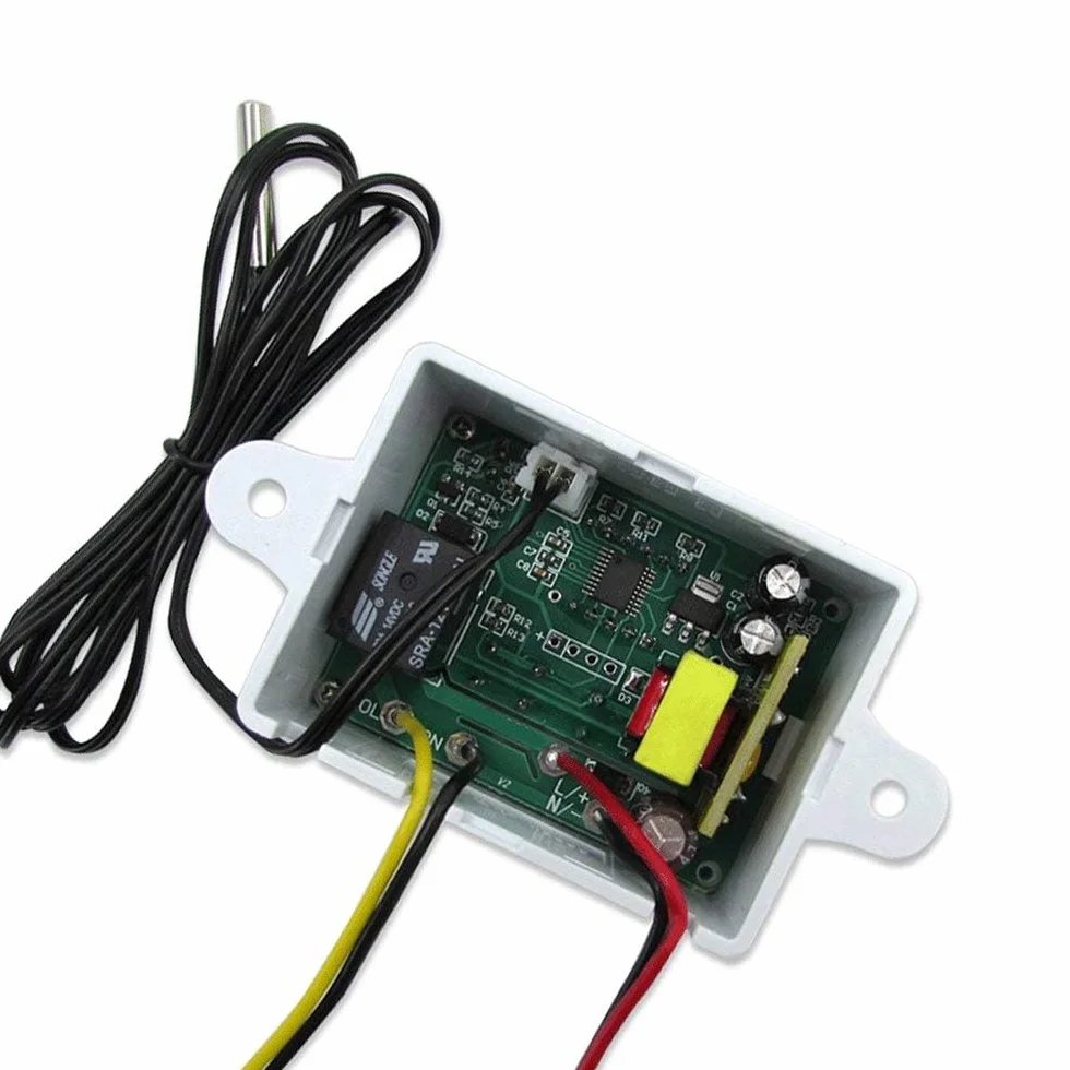 zalati Cyfrowy moduł regulatora temperatury LED XH-W3001 elektroniczny przełącznik termostatu z wodoodporną sondą programowalne chłodzenie grzewcze, 12 V 120 W