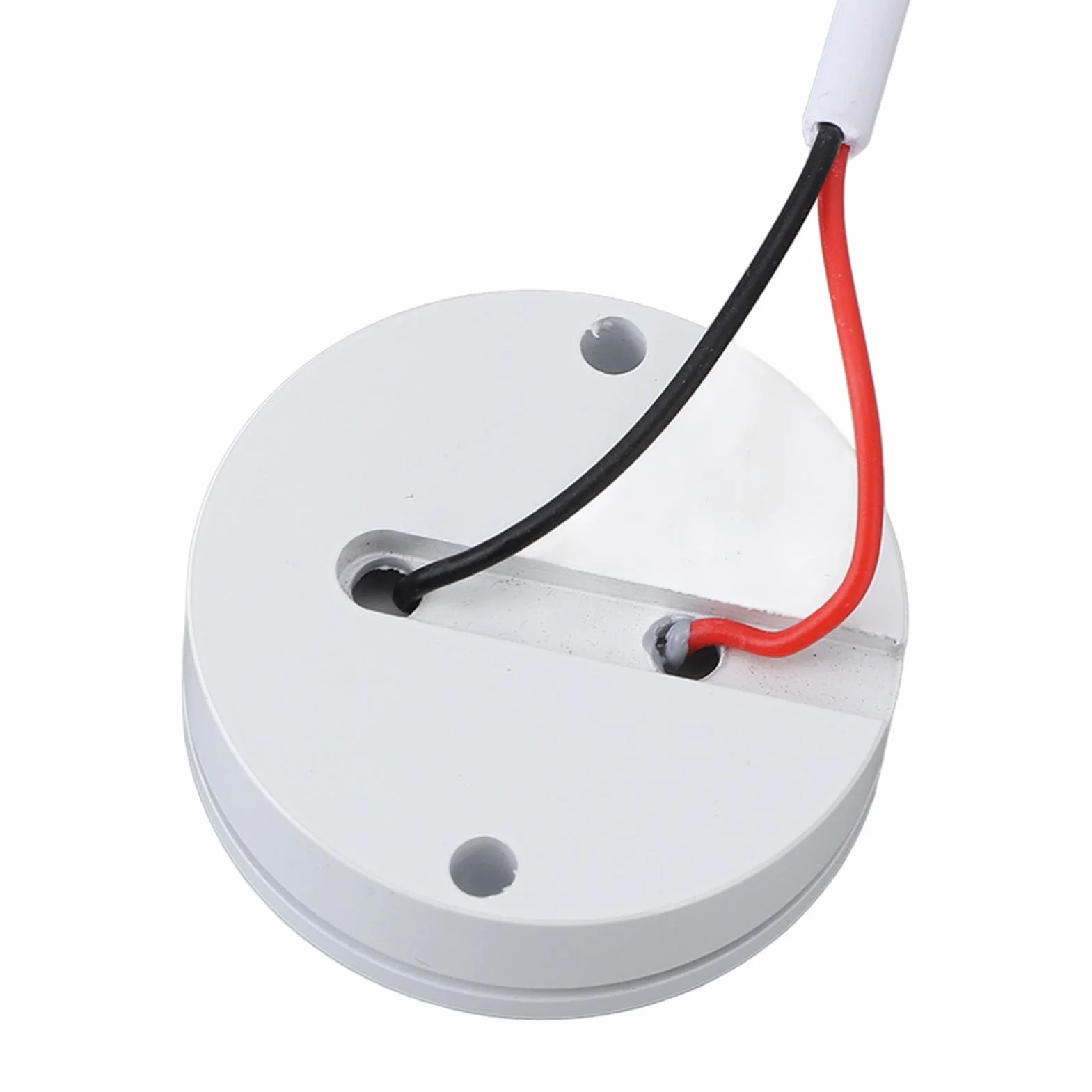 2 Zestawy USB 5 V 1 W Okrągłe Wyświetlacze Lampki Dbające o Oczy Mini Reflektory Oprawa Wystawowa do Biżuterii z Przewodem o Długości 4,3 Stopy do Gablot Pudełka na (Ciepłe