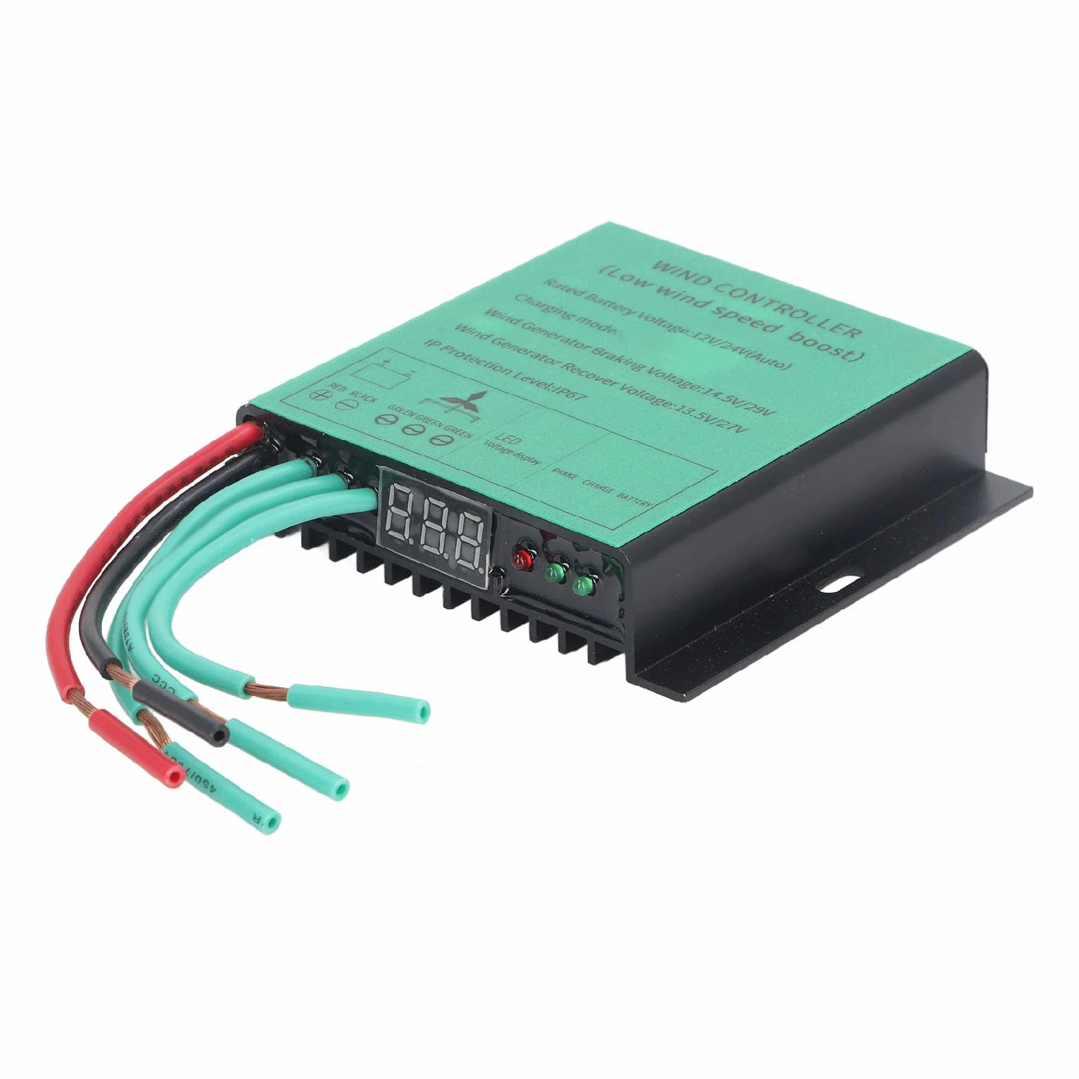 MPPT Regulator ładowania Turbiny Wiatrowej 100W-600W 12V 24V Automatyczne Dopasowanie Kontroler Generatora Wiatrowego Kontroler Doładowania Niskiego Napięcia