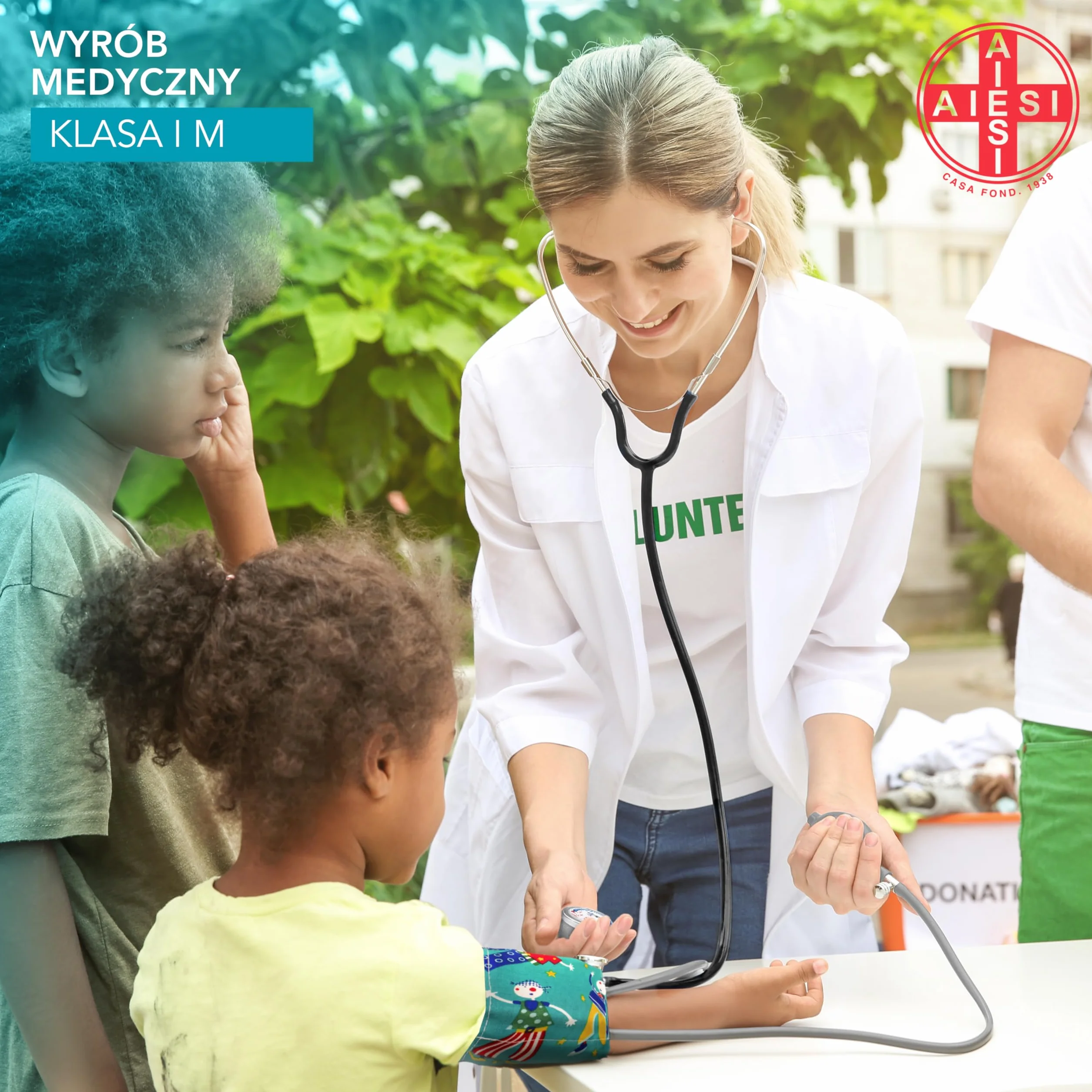 AIESI® Ciśnieniomierz Profesjonalny Pediatryczny aneroid klasyczny model dla dzieci PRECISION A8, 24 miesiące Gwarancji