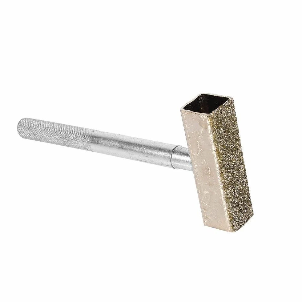Samfox Wytrzymała komoda diamentowa, 12 x 8 x 1,6 cm, tarcza szlifierska powlekana diamentem, komoda ścierna, narzędzie korygujące, szlifierka do toaletki