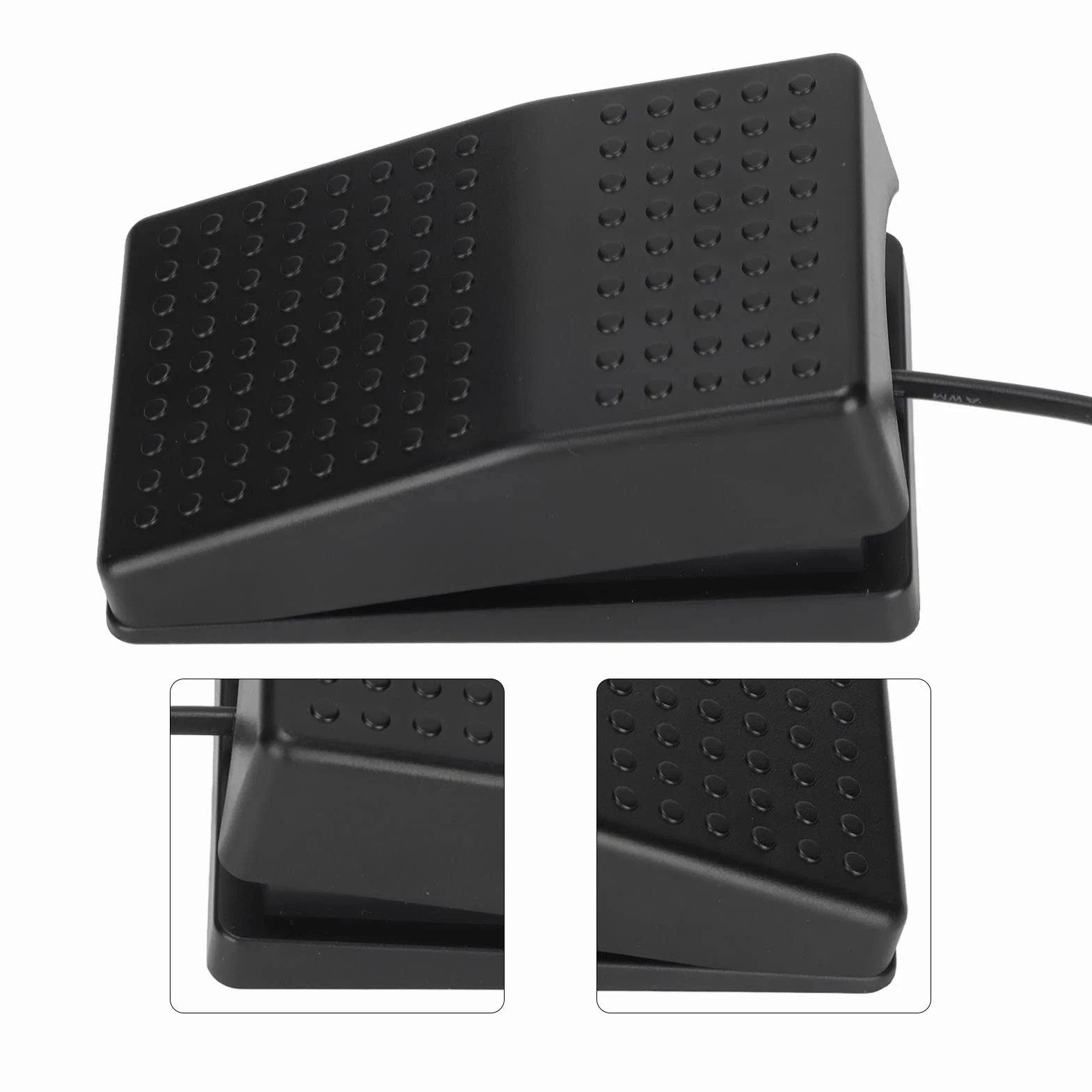 Pedał Przełącznika Nożnego USB, Wielofunkcyjny Programowalny Pedał o Wysokiej Czułości Pojedynczy Pedał Przełącznika Nożnego z Kablem 2 M do Fotobudki do Gier Komputerowych