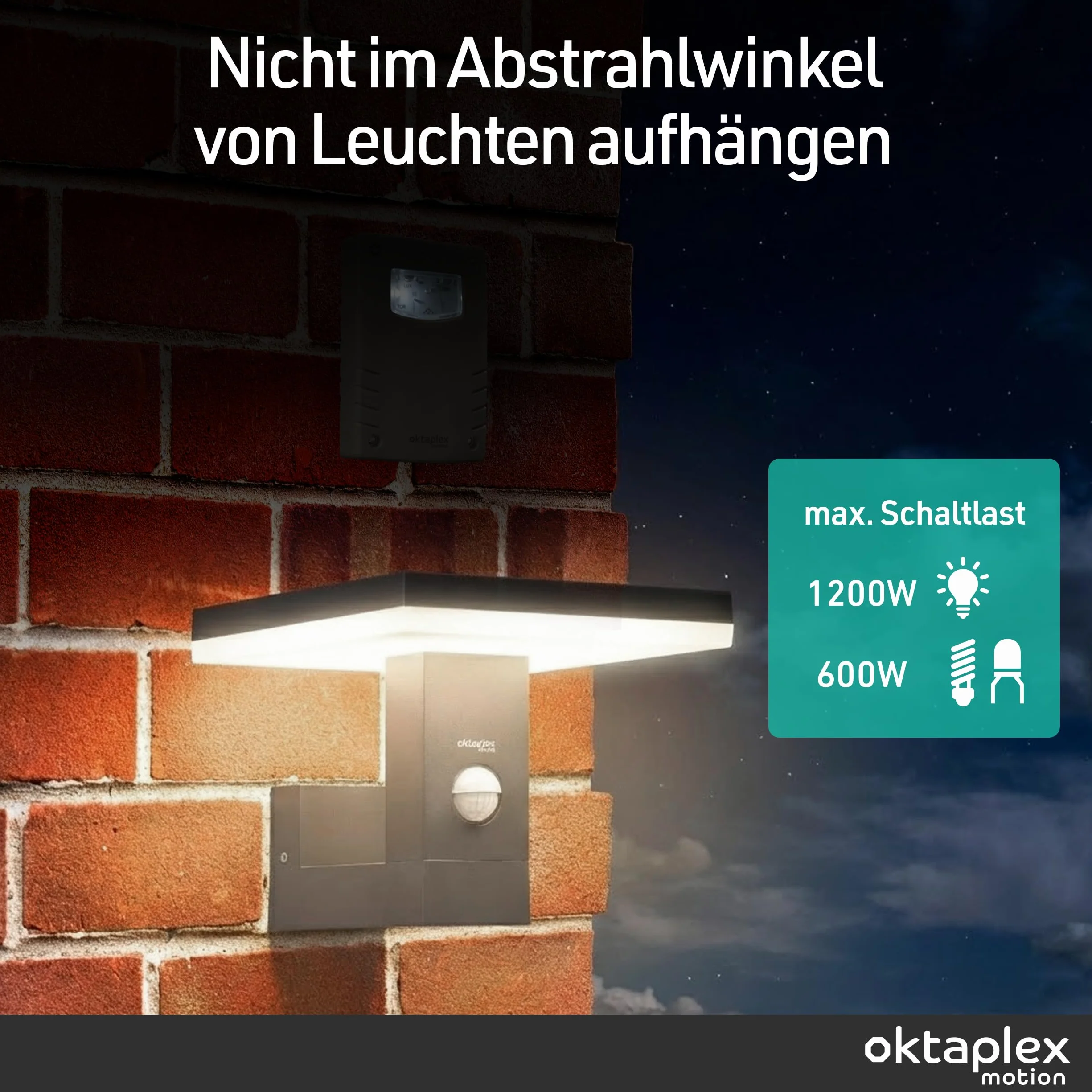 Oktaplex wyłącznik zmierzchowy IP65 230 V antracyt regulowany