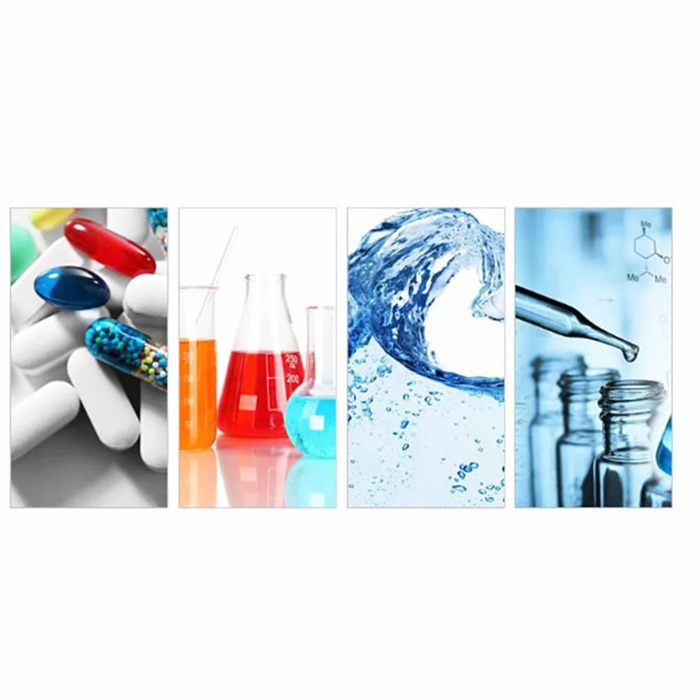 Othmro Plastikowe butelki o pojemności 970 ml, laboratoryjne butelki na odczynniki chemiczne, 1000 ml, szeroki otwór, płynne solidne kwadratowe butelki, pojemnik do przechowywania próbek,