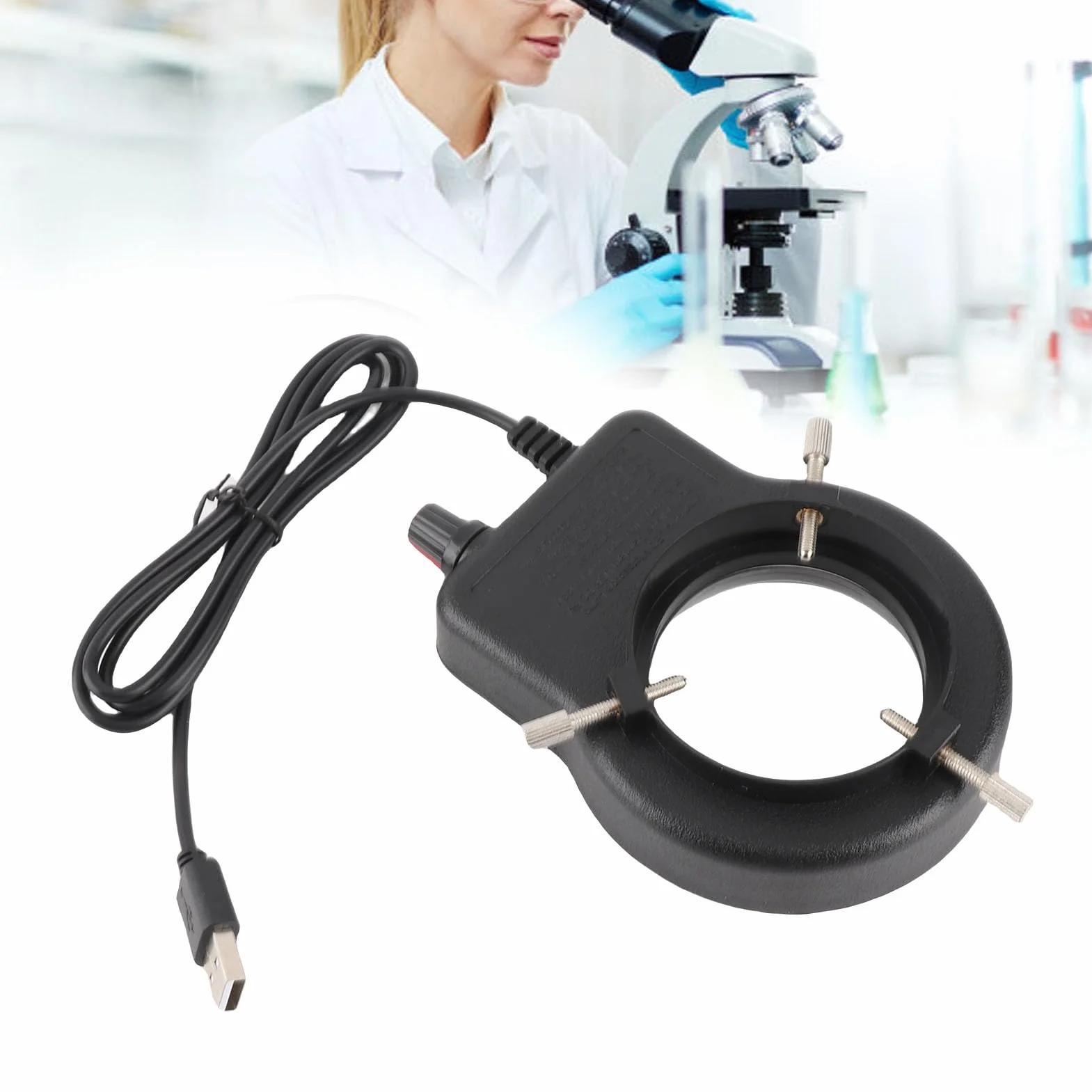 Lampa Mikroskopowa LED 144 Koraliki, Regulowana Jasność, USB