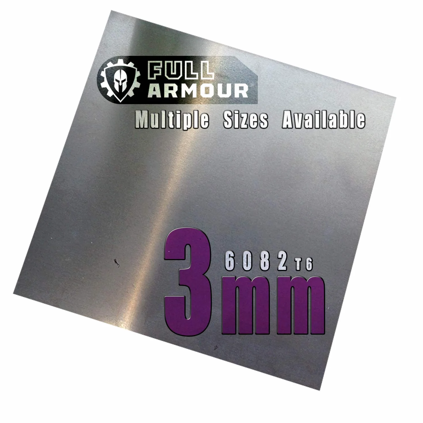 Blacha aluminiowa 3 mm - 6082 T6 200 mm x 200 mm (20cm x 20cm)